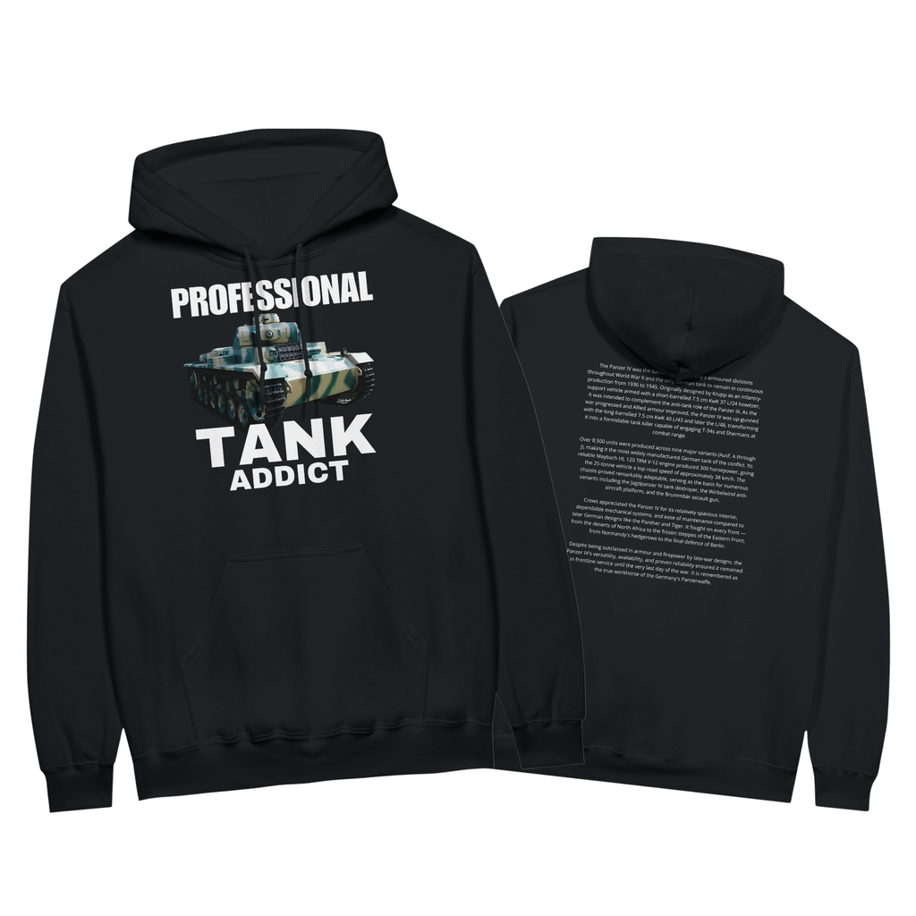 Panzer IV Tank Hoodie | German Armor Pullover | WWII History Gift | PzKpfw IV | Panzer Division | Military Apparel | Gift For History Buffs