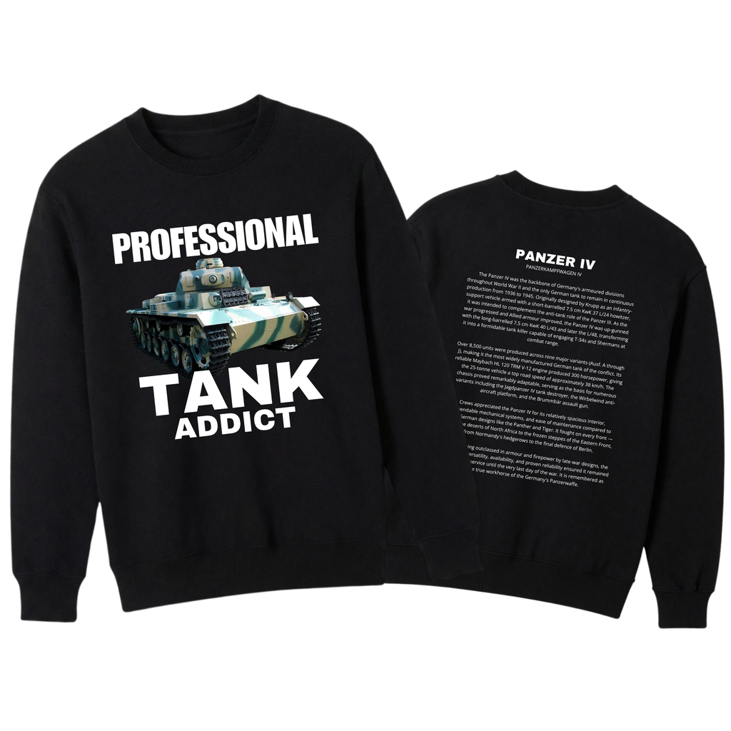 Panzer IV Tank Sweater | German Tank Sweatshirt | WWII History Gift | PzKpfw IV | Military Apparel | Tank Apparel Gift For History Buffs