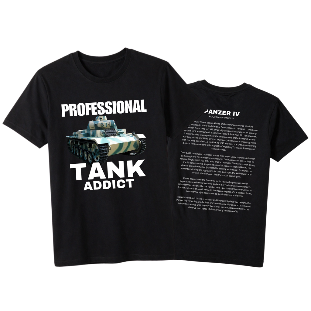 Panzer IV Tank Tee | WWII German Armor | PzKpfw IV History Gift | Military History | Panzer Division | Tactical Tee Gift for History Buffs
