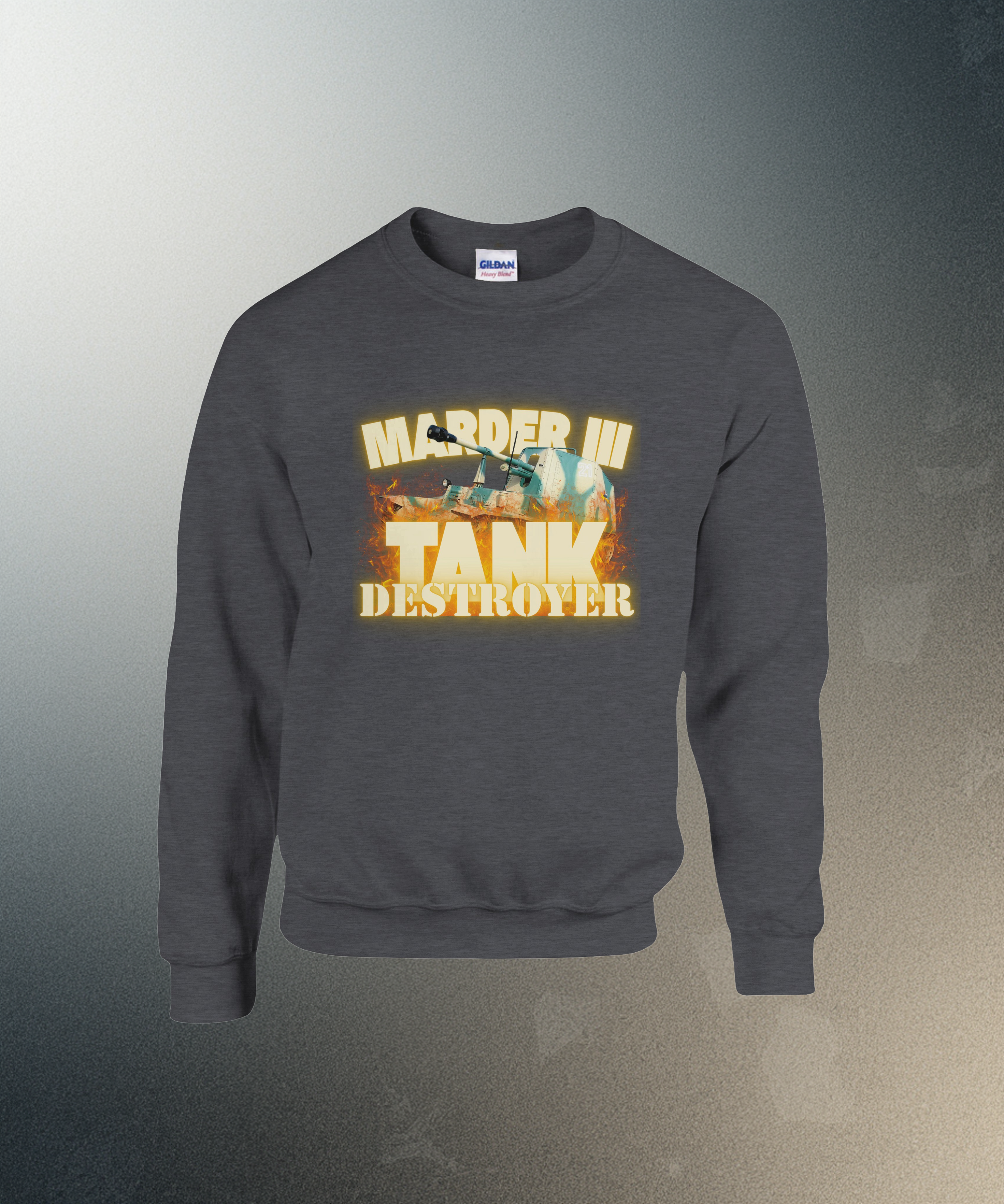Marder III Tank Destroyer Sweatshirt | WWII German Armor Crewneck | Military History Gift