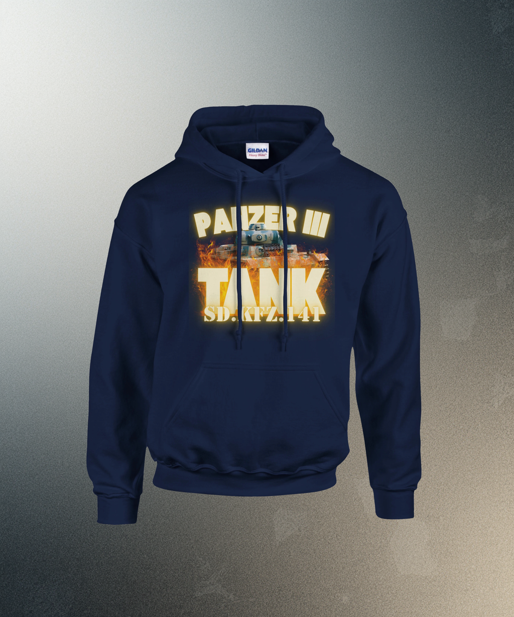 Panzer III Tank Hoodie | German Sd.Kfz.141 Medium Armor Pullover | WWII History Gift