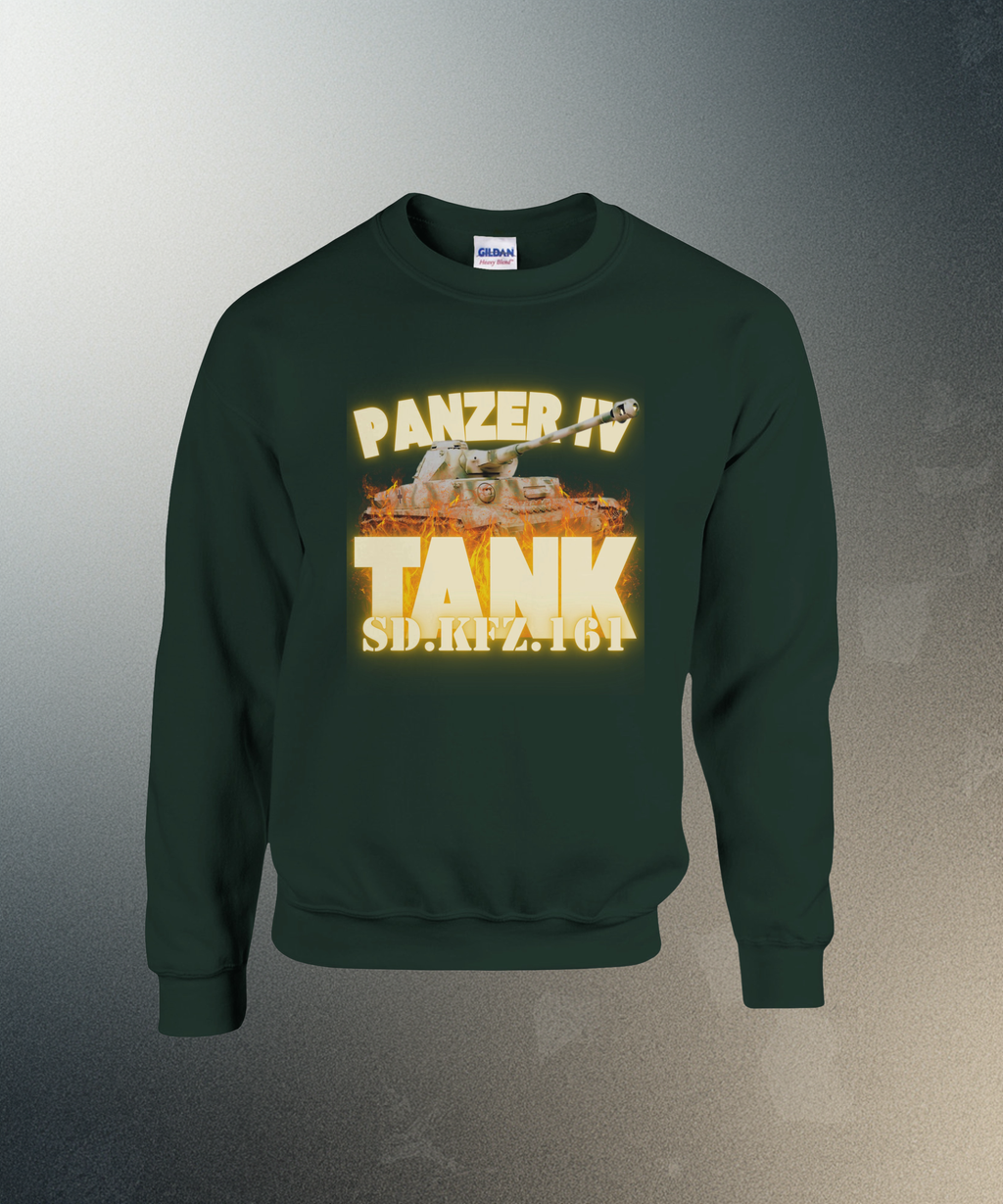 Panzer IV Tank Crewneck Sweater | German Sd.Kfz.161 Medium Tank | WW2 Military Gift
