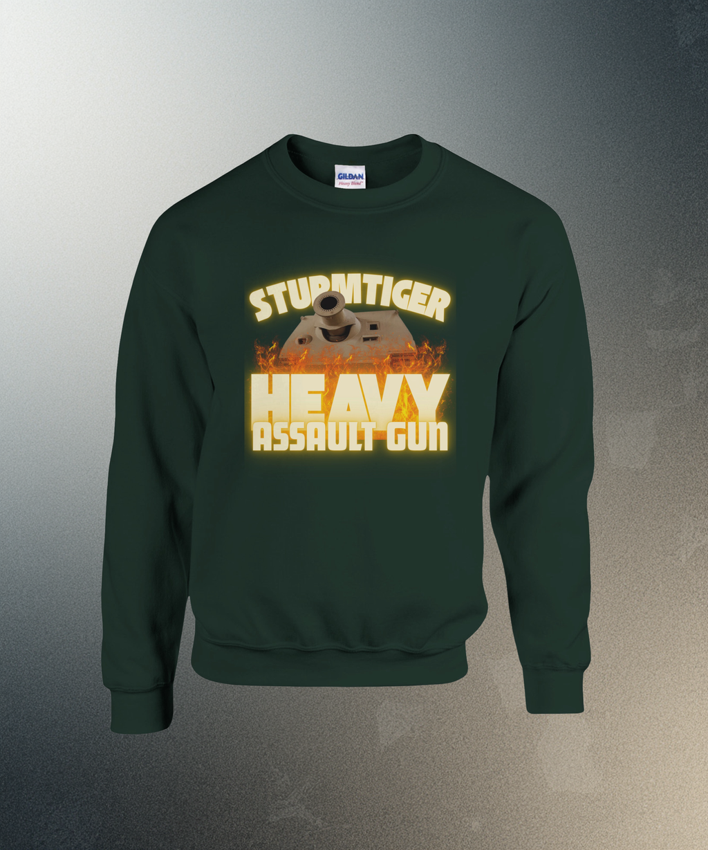Sturmtiger Sweater | WWII German Assault Gun Crewneck | Heavy Tank Military History Gift