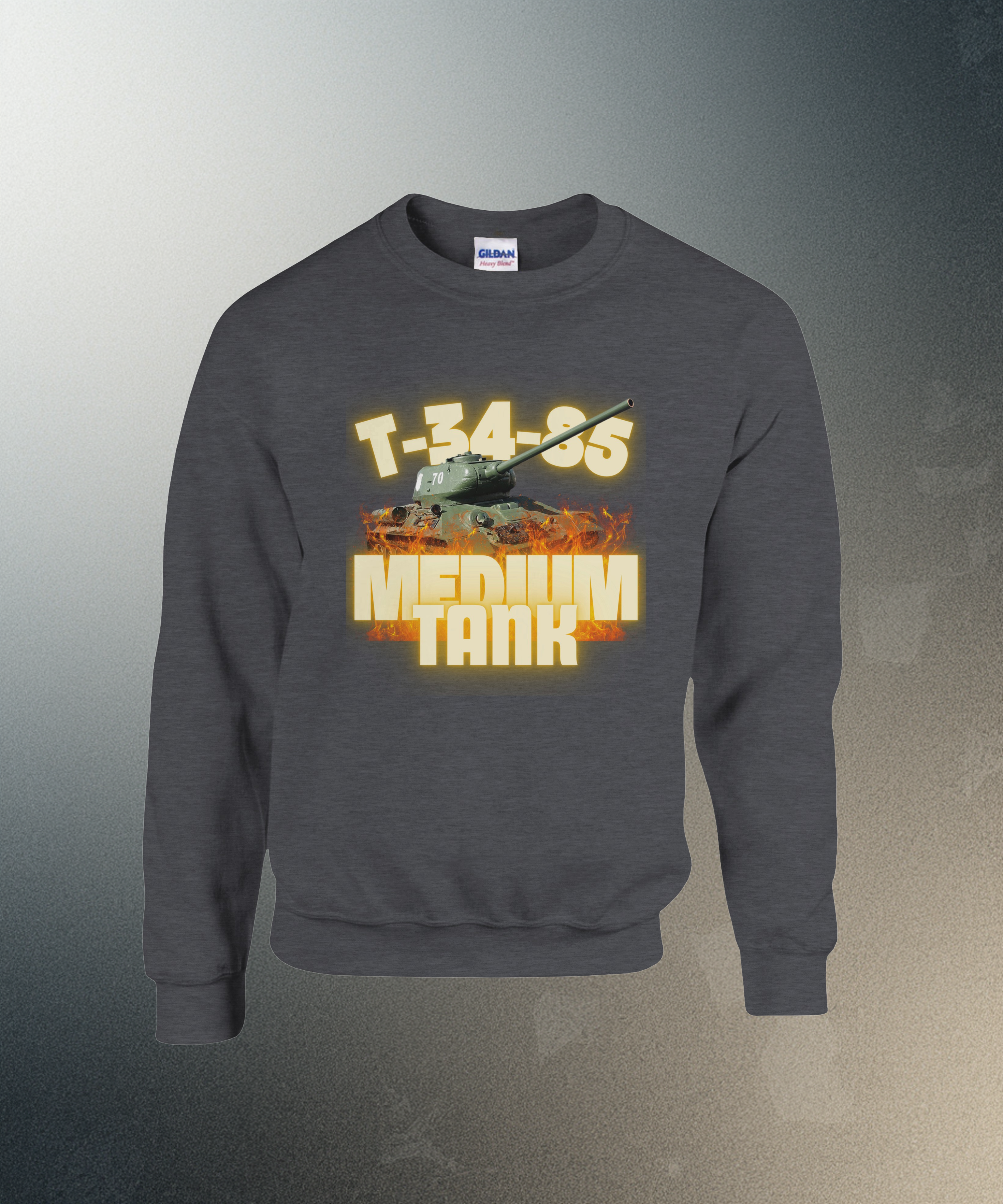 T-34-85 Sweater | Soviet WWII Russian Armor Crewneck | Military History Gift
