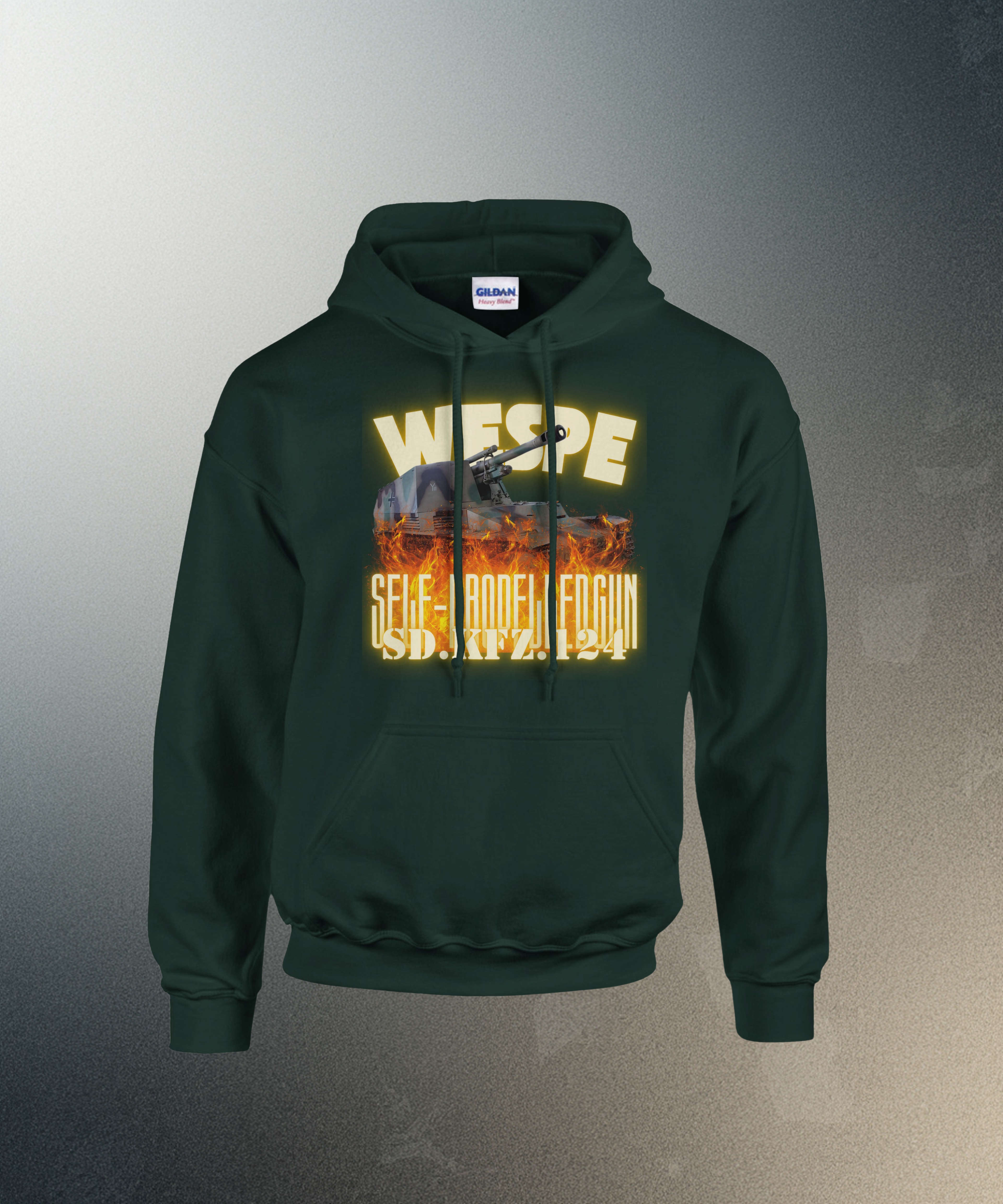 Wespe Sd.Kfz. 124 Hoodie | German Wasp WWII Howitzer Pullover | Military History Gift