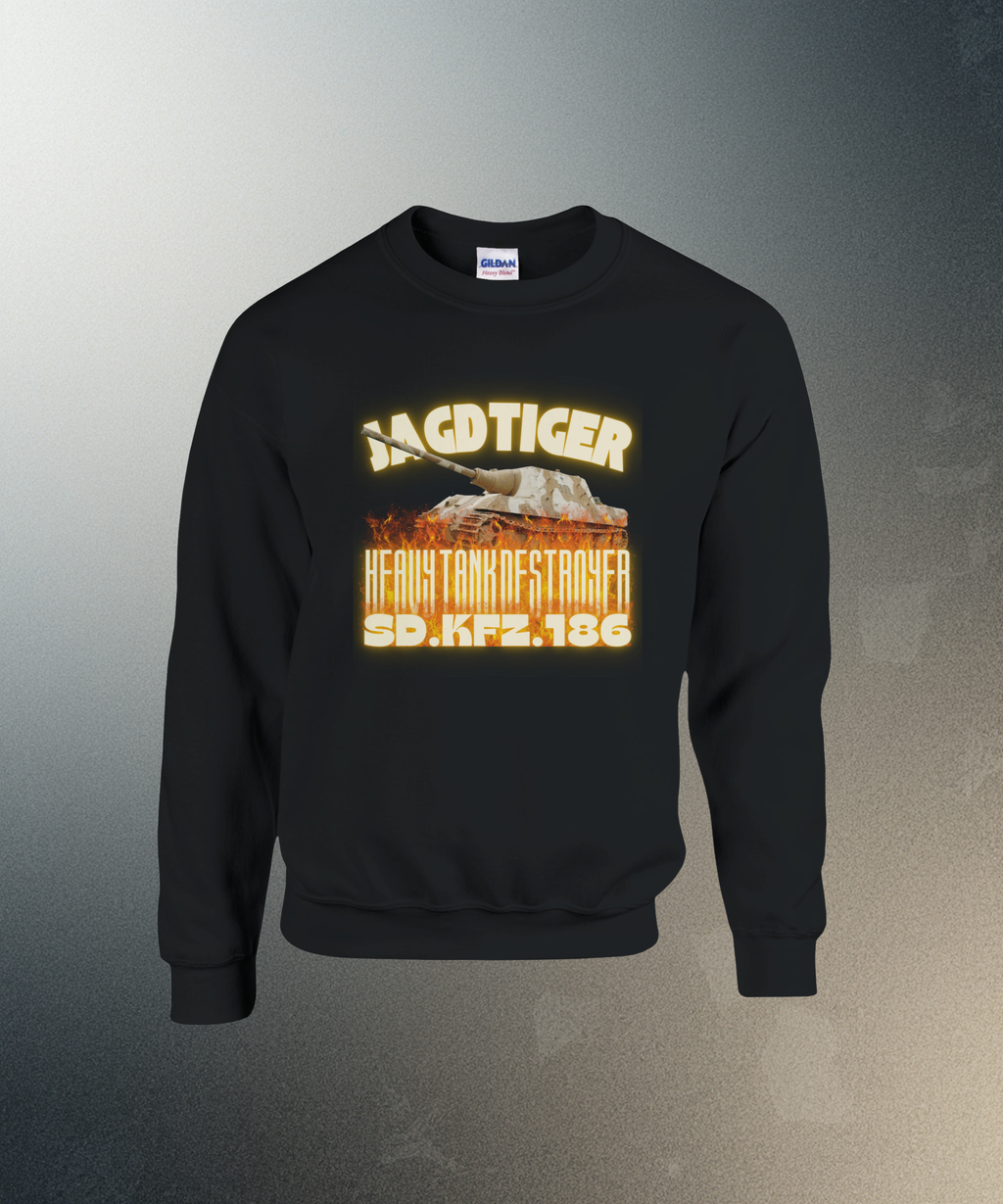 Jagdtiger Tank Sweater | WW2 German Heavy Tank Destroyer Crewneck | Military History Gift