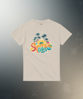 Summer Vibes Retro Palm Tree Shirt | Beach T-Shirt | Vintage Sunset Aesthetic Gift