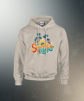 Summer Vibes Retro Palm Tree Hoodie | Beach Pullover | Vintage Sunset Aesthetic Gift