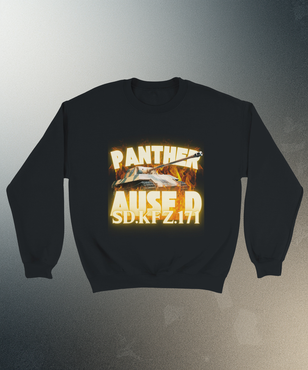 Panther D Sweater | WW2 German Medium Tank Sweatshirt | Military History Gift | Sd Kfz 171 Crewneck | World War 2 Armour Panzer Pullover