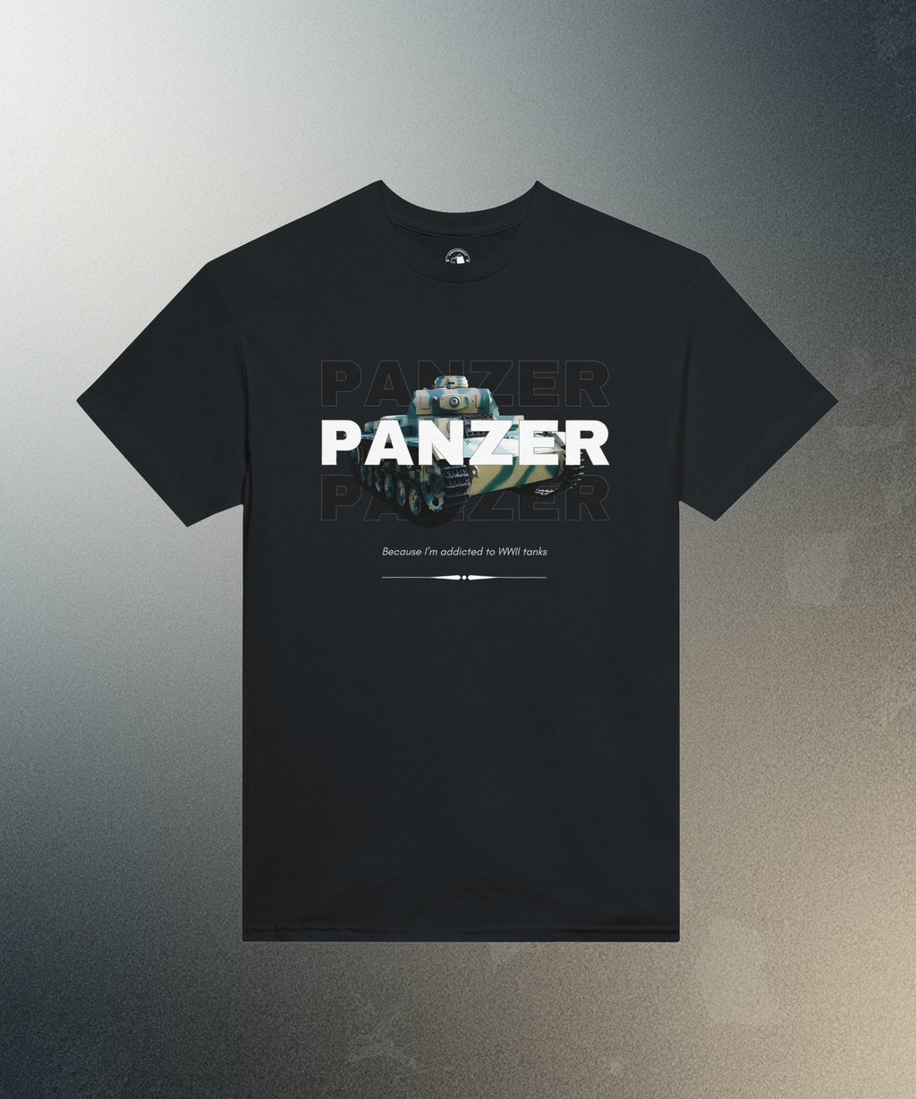 WWII Panzer Tank T-Shirt | Funny History Buff Tee | WW2 Military Streetwear