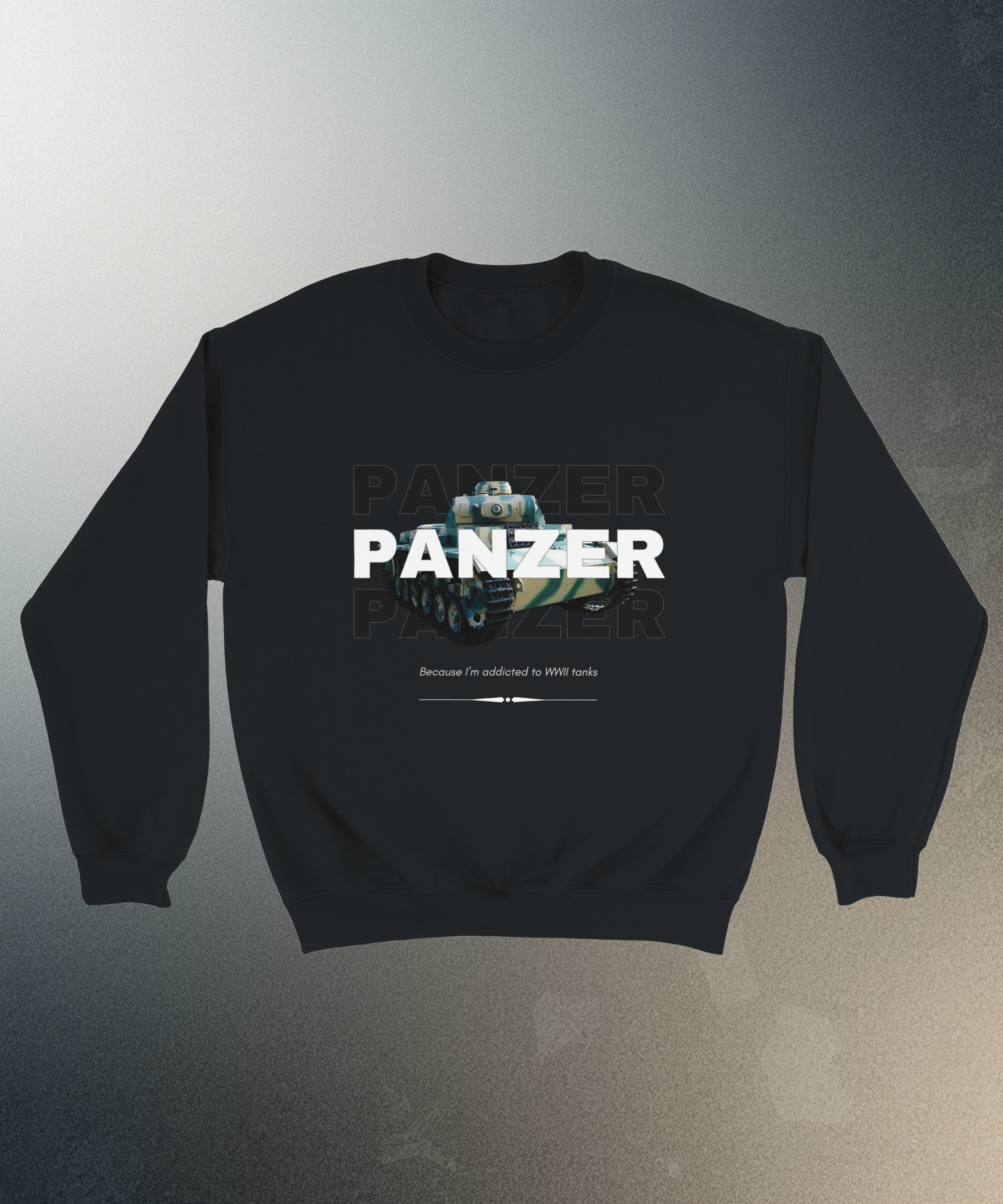 WWII Panzer Tank Sweatshirt | History Buff Crewneck | WW2 Military Gift
