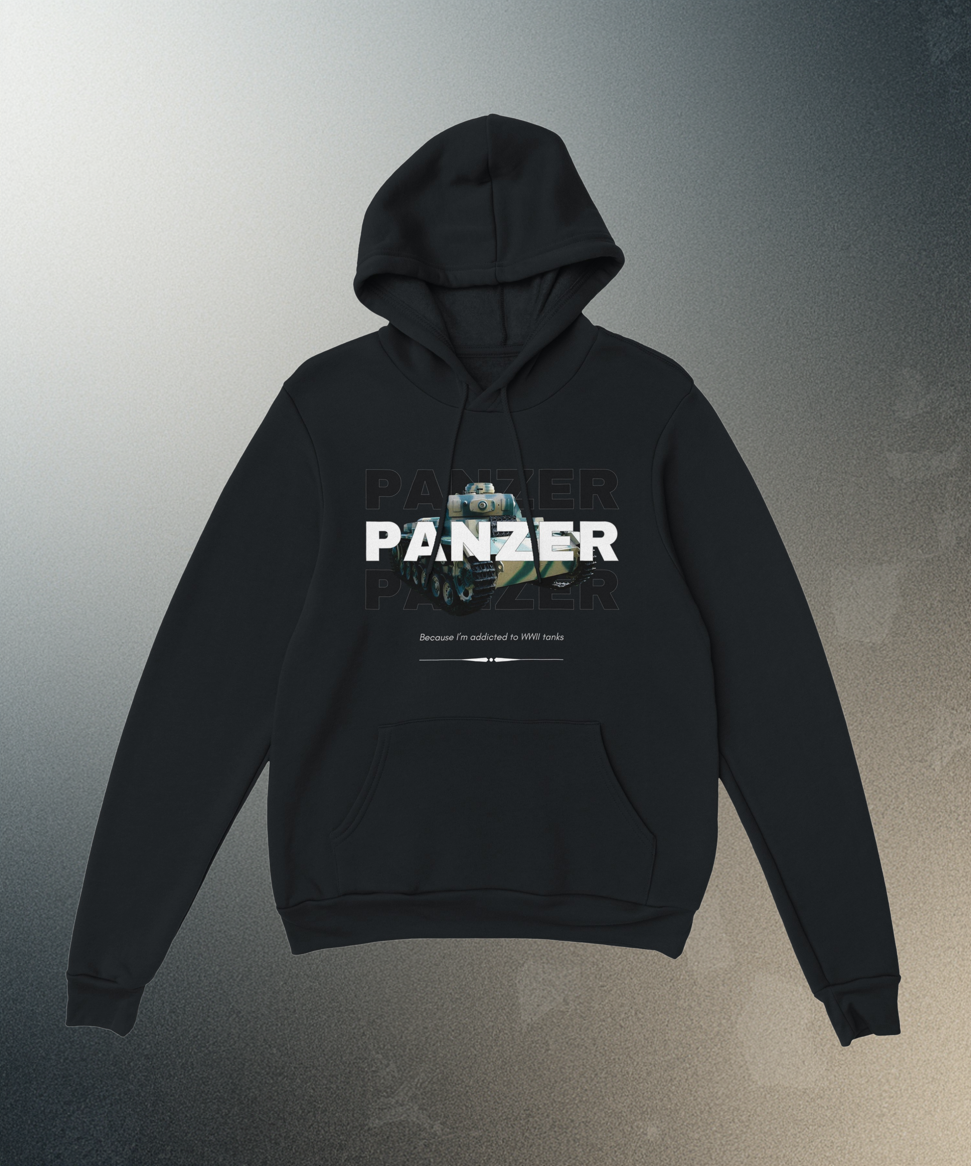 WWII Panzer Tank Hoodie | History Buff Military Sweatshirt | WW2 Gift