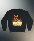 Funny Tactical Dog Sweater | Shiba Inu AK47 Meme Crewneck | Military Meme Apparel