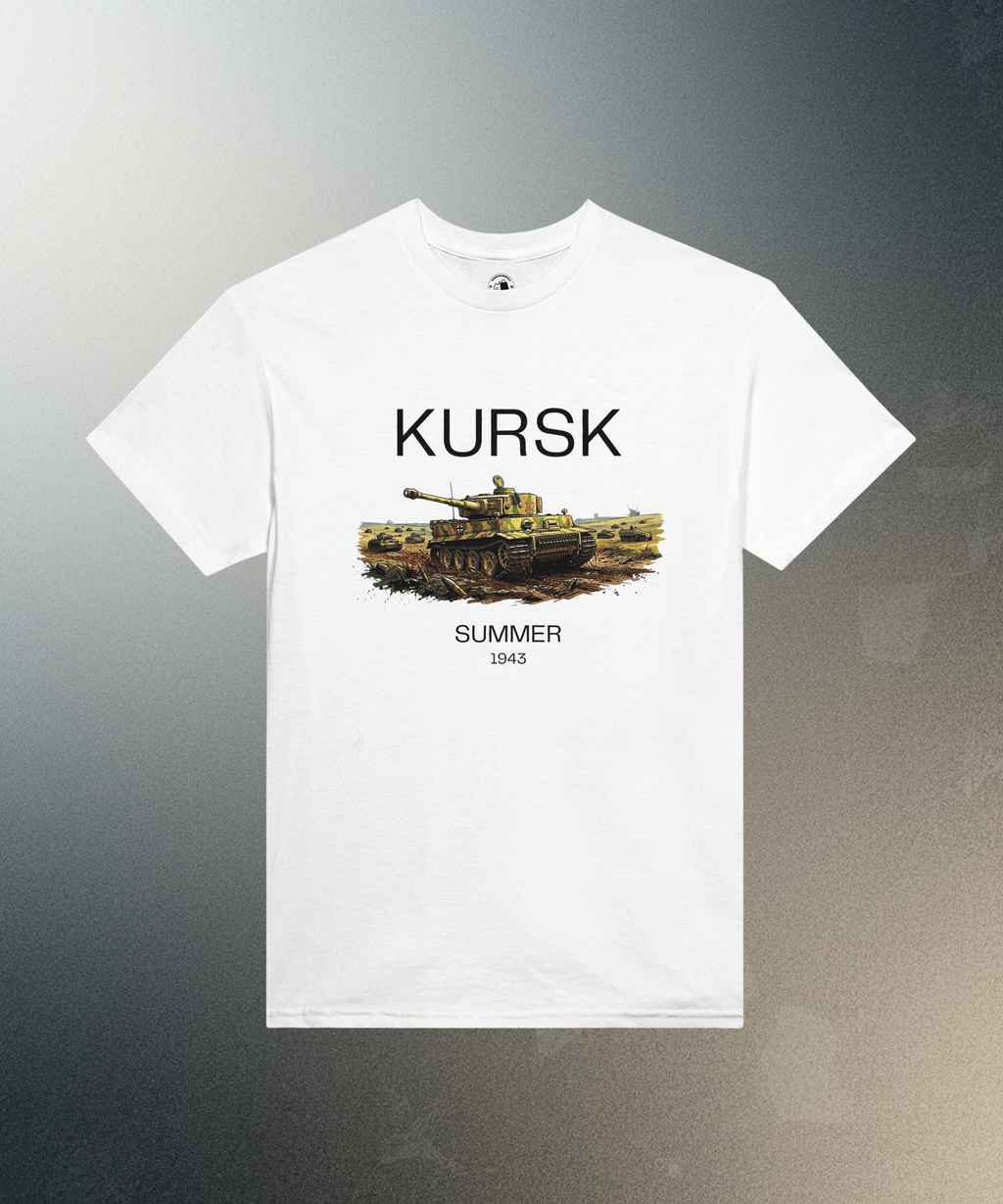 Kursk 1943 T-Shirt | Tiger I Tank Graphic Tee | WW2 Eastern Front Military History Gift