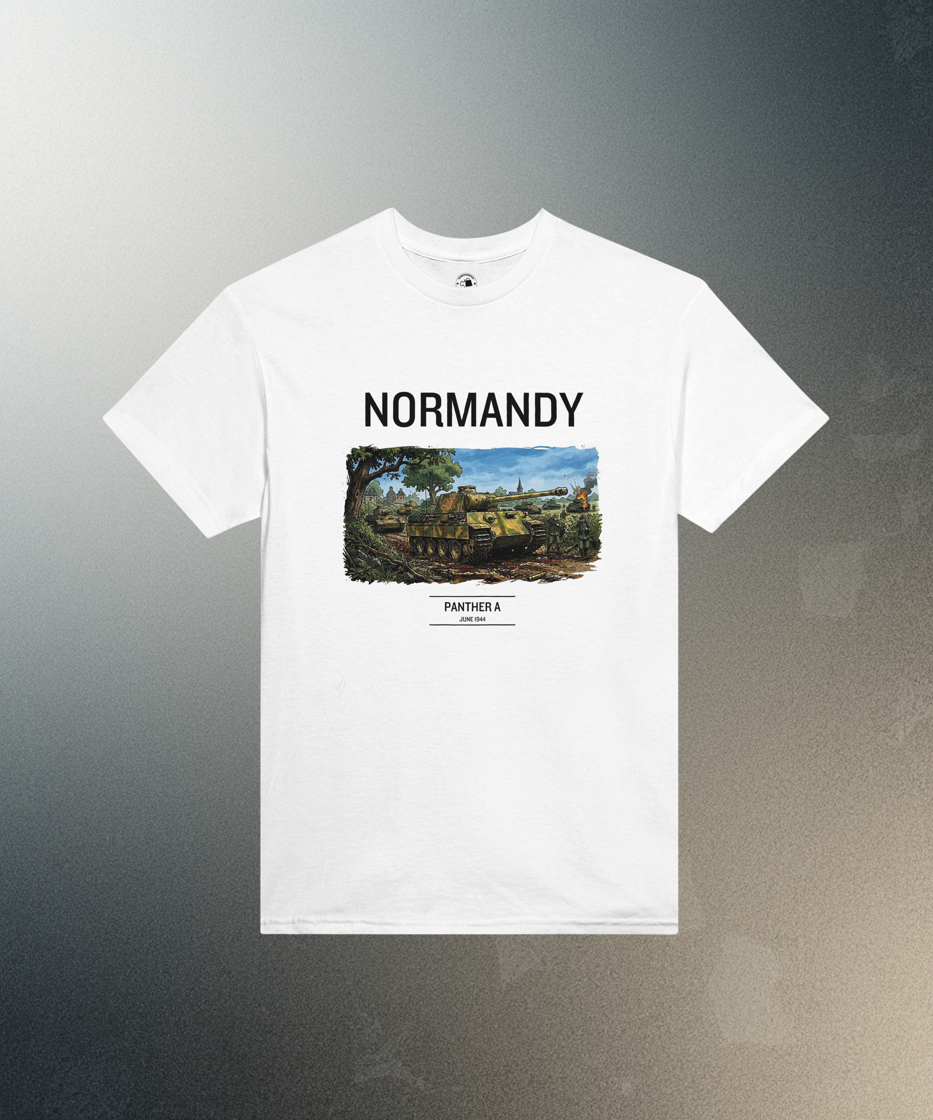 Normandy 1944 Panther A Tank Shirt | German Panzer WW2 Military Graphic Tee | World War II History Gift | Vintage Streetwear Armour T-Shirt