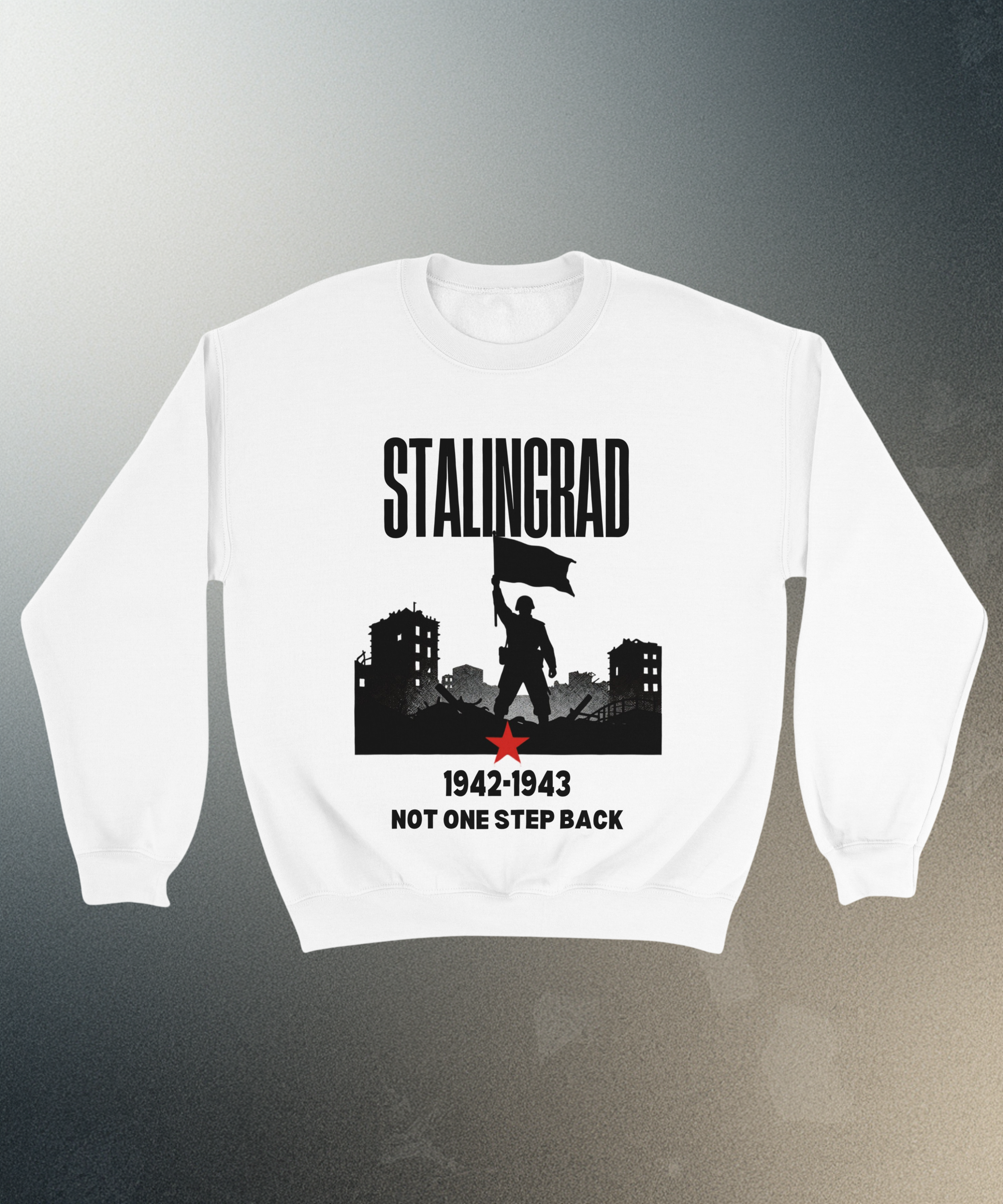 Stalingrad 1942 Sweatshirt | Soviet Military History Gift | Eastern Front Crewneck | Not One Step Back Sweater | WWII Graphic Streetwear