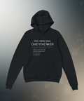 Professional Overthinker Hoodie | Funny Sarcastic Hooded Sweatshirt | Anxiety Graphic Pullover | Relatable Meme Clothing Introvert Gift