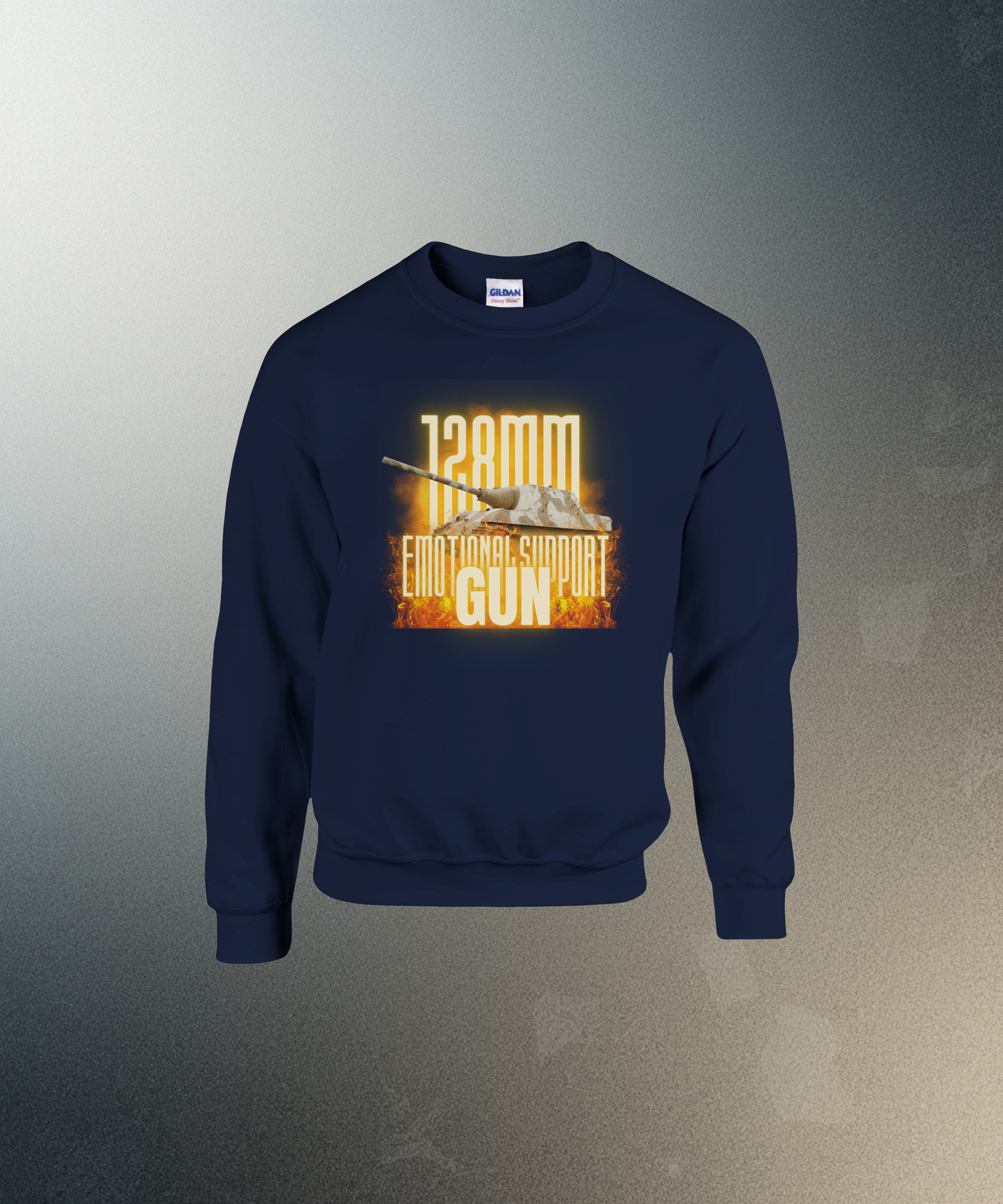 Jagdtiger Sweatshirt | 128mm Emotional Support Gun | WW2 Tank Destroyer Crewneck
