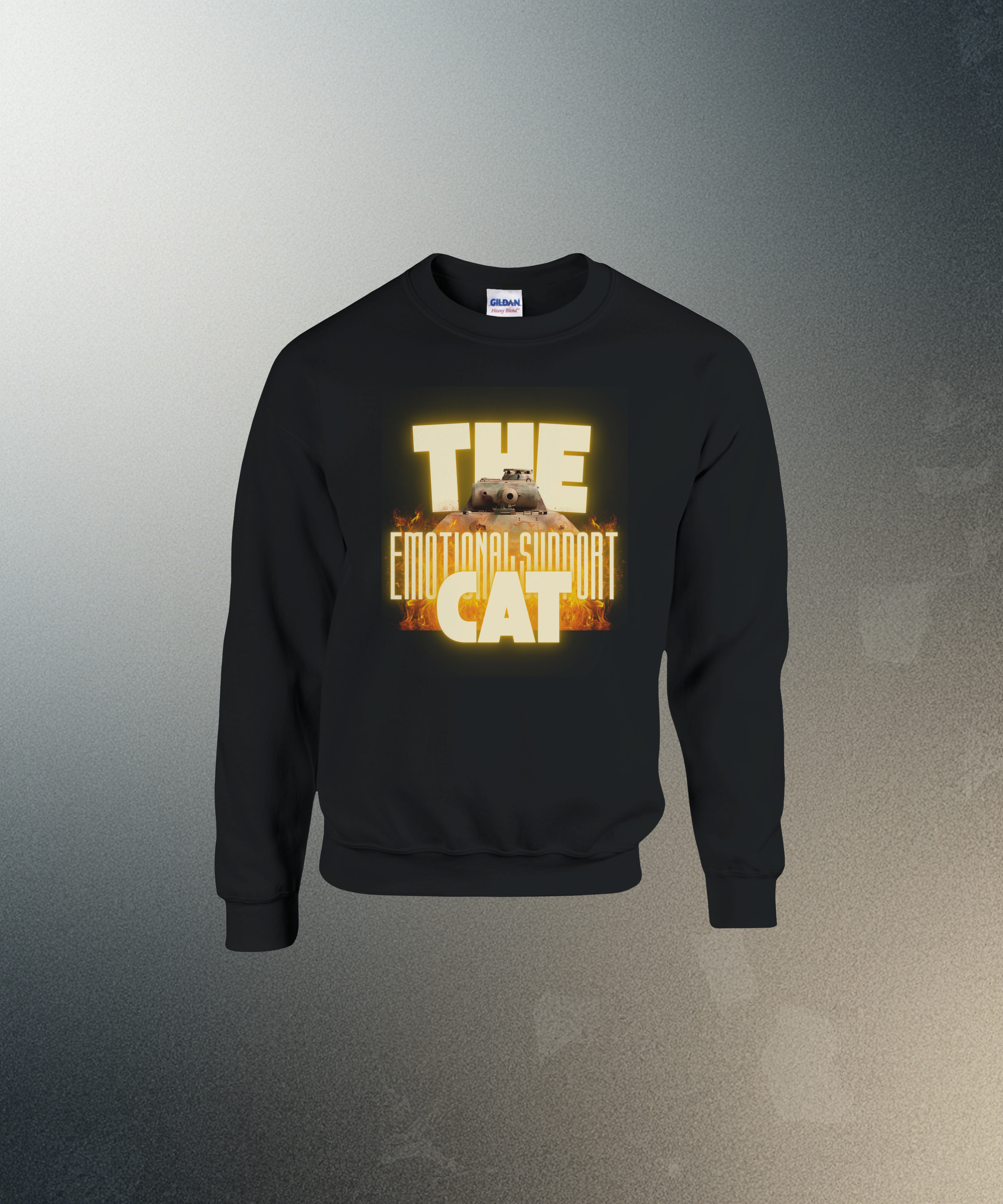 Emotional Support Tank Sweater | Panther Panzer V | Funny WW2 Meme Crewneck Gift