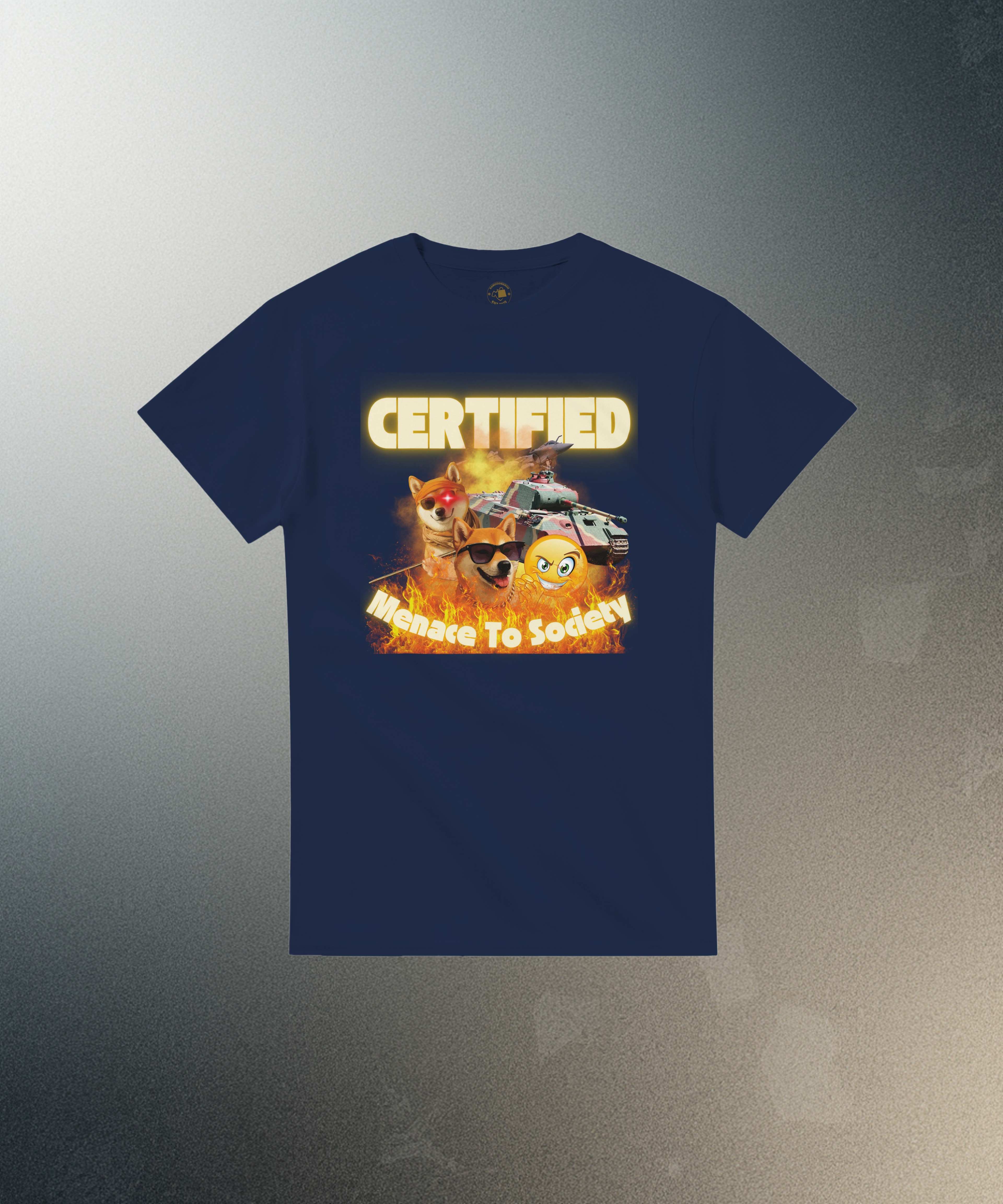 Certified Menace To Society Shirt | Panther Tank Doge Meme | WW2 History Graphic Tee