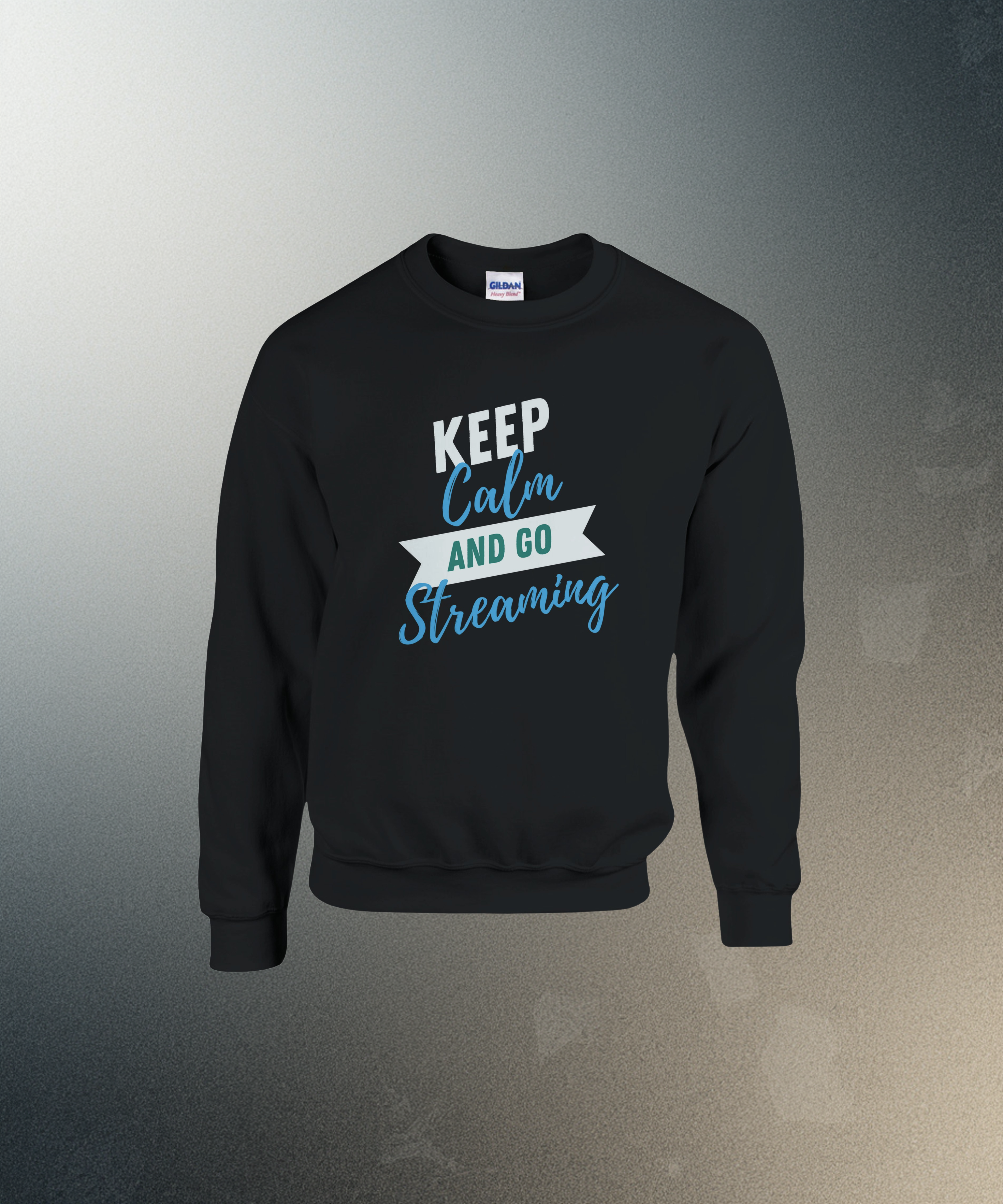 Keep Calm and Go Streaming Sweatshirt | Gamer Crewneck | Funny Gaming Gift