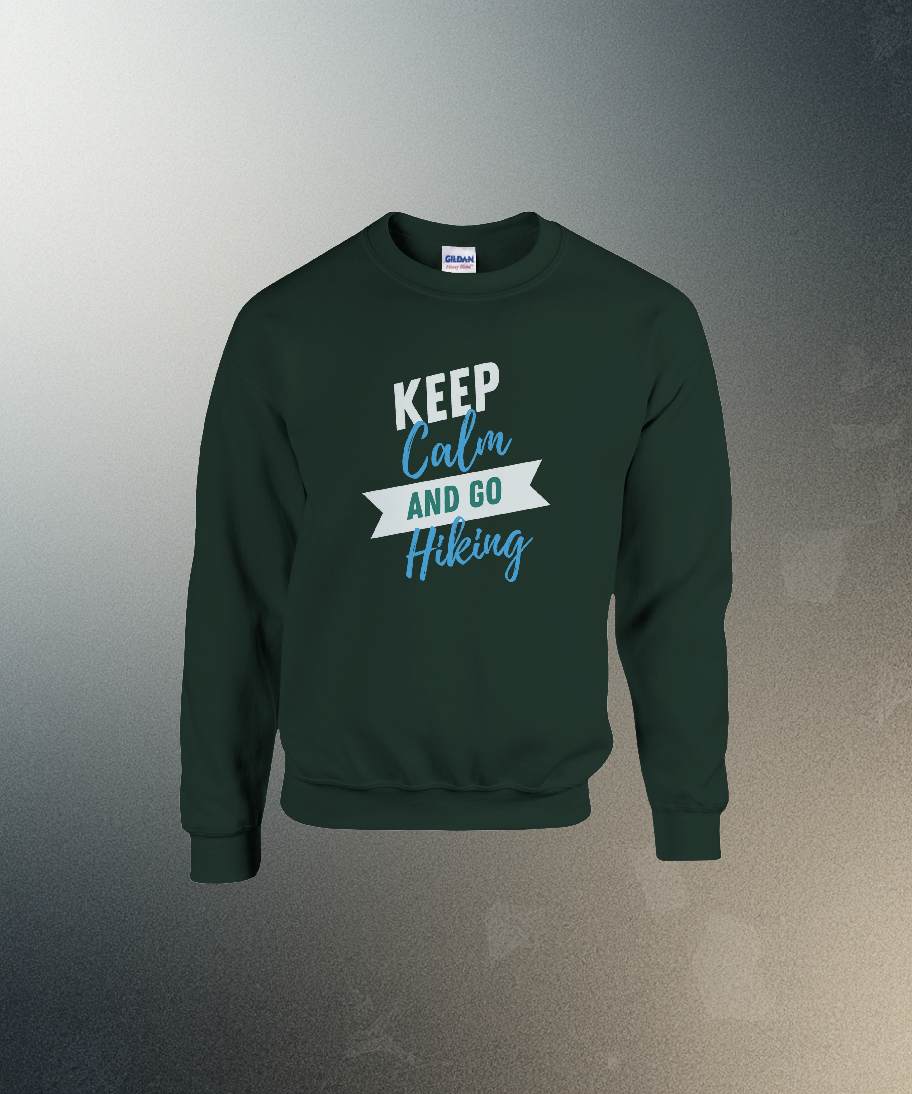 Keep Calm and Go Hiking Sweater | Outdoor Graphic Crewneck | Nature Lover Gift