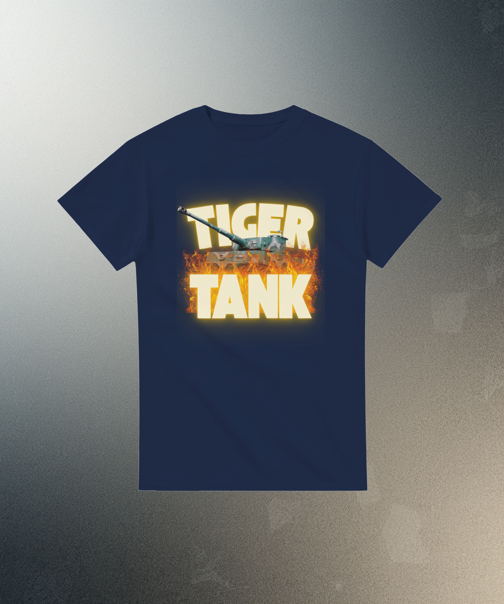 Tiger Tank Graphic T-Shirt | WWII German Heavy Armor Tee | Panzer VI Military Gift