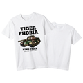 King Tiger Tank Shirt | Tigerphobia WWII Panzer Apparel | Sd.Kfz. 182 Heavy Tank Graphic Tee | Gift for Military History & Armor Fans
