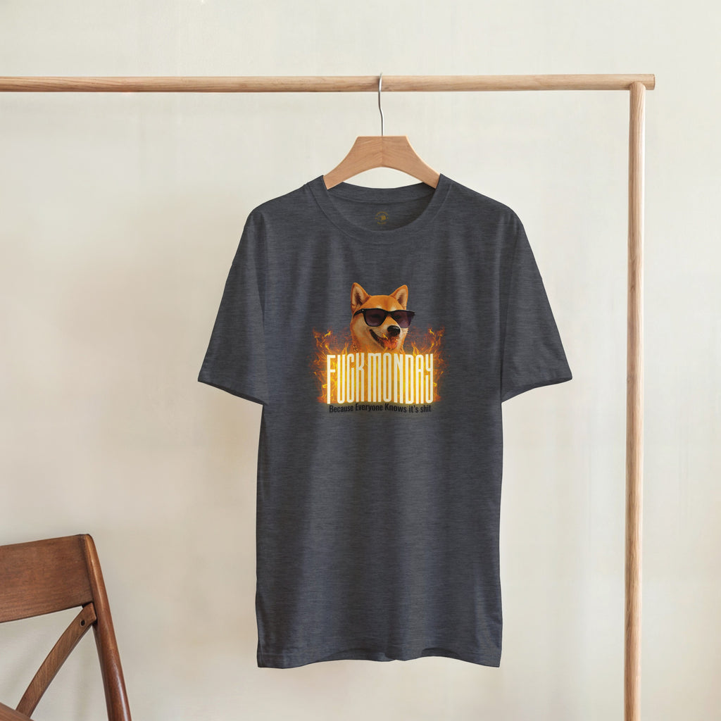 Fuck School Shirt | Funny Shiba Inu Meme Tee | Sarcastic Student Streetwear Gift
