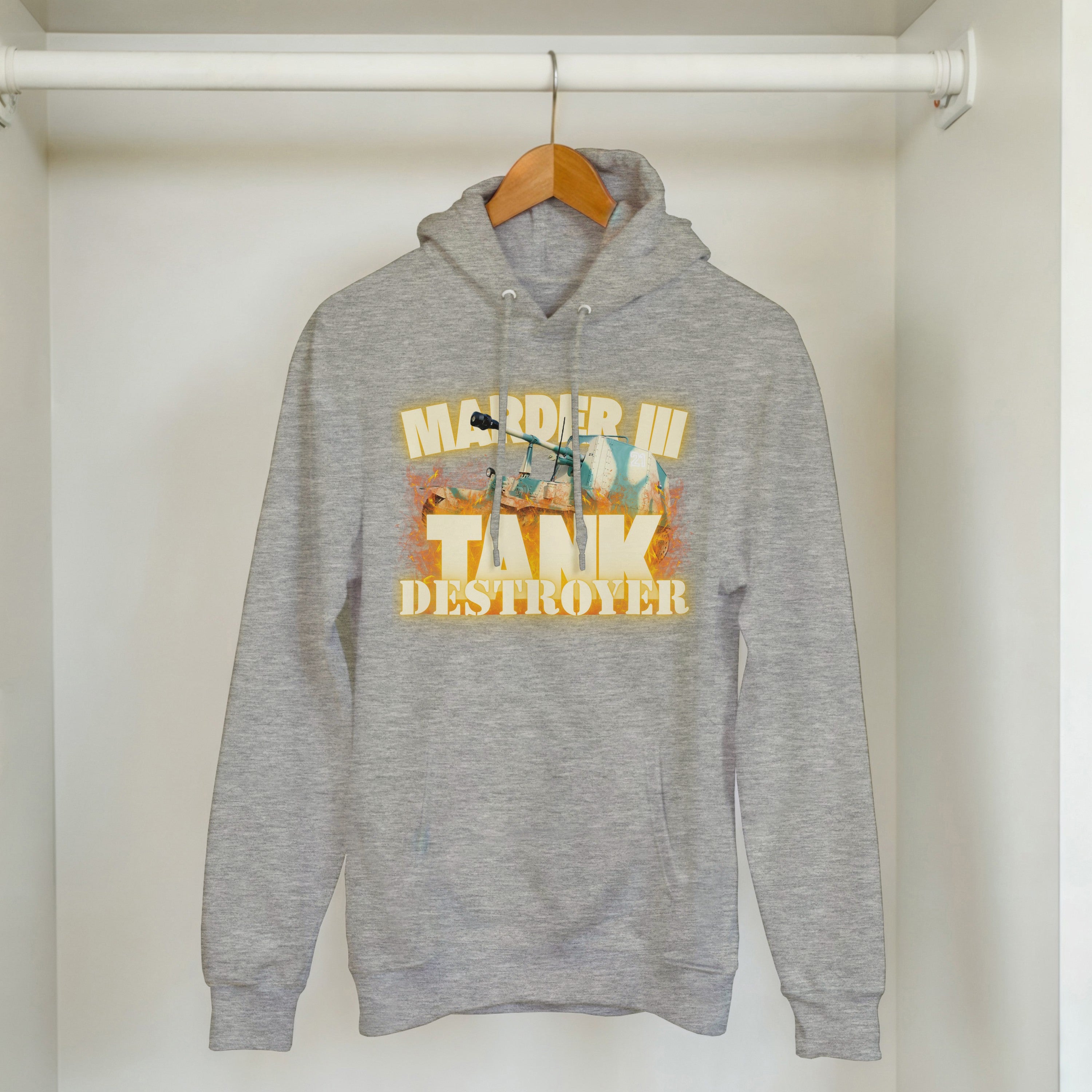 Marder III Tank Destroyer Hoodie | WWII German Panzer Pullover | Military History Gift
