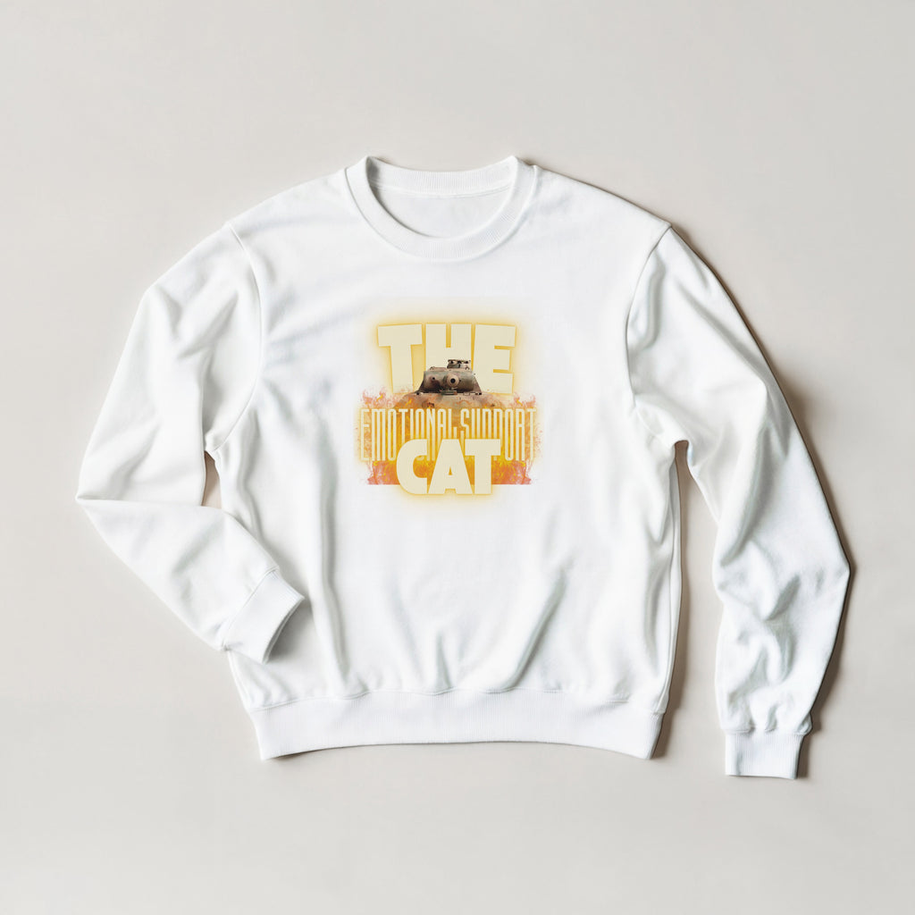 Emotional Support Tank Sweater | Panther Panzer V | Funny WW2 Meme Crewneck Gift