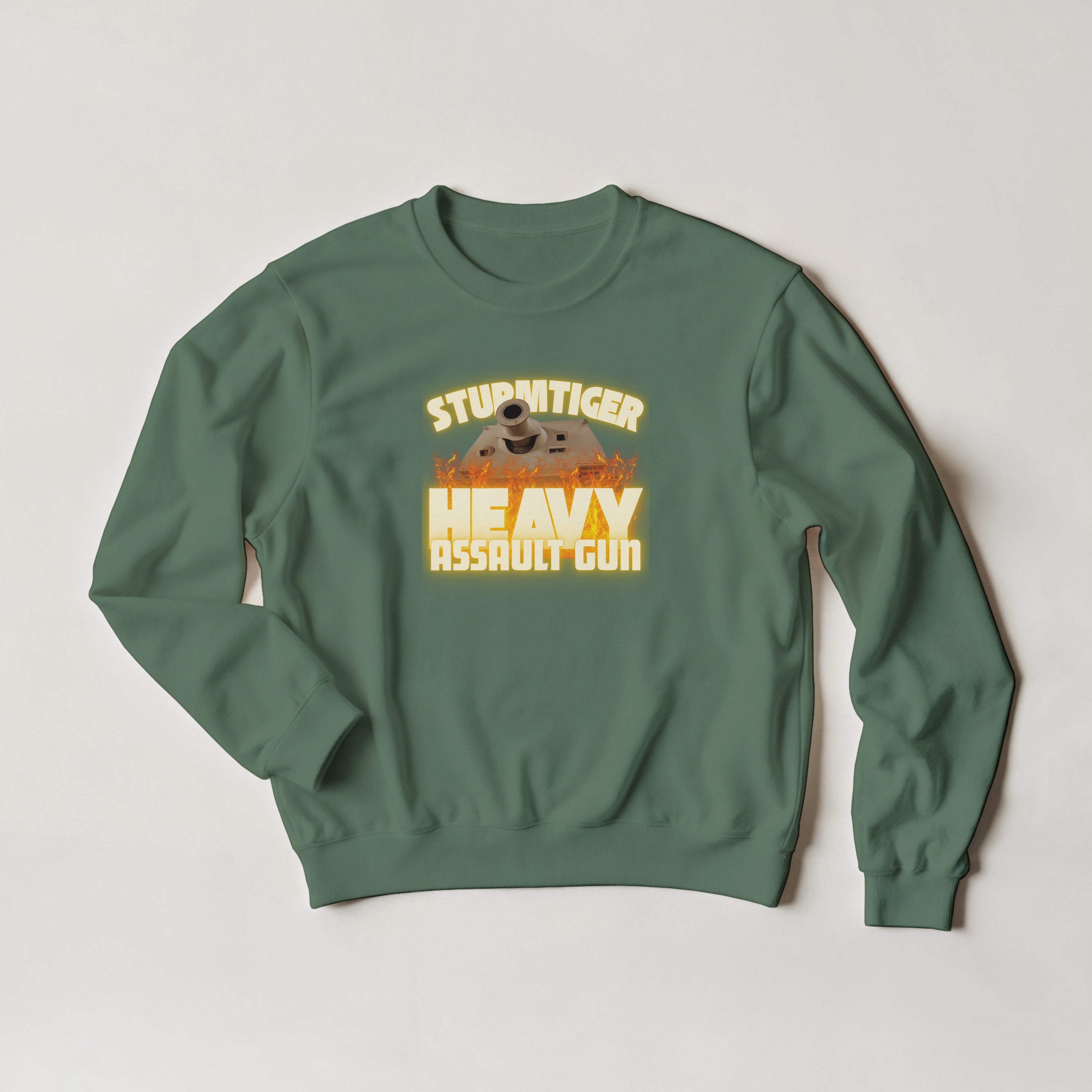 Sturmtiger Sweater | WWII German Assault Gun Crewneck | Heavy Tank Military History Gift
