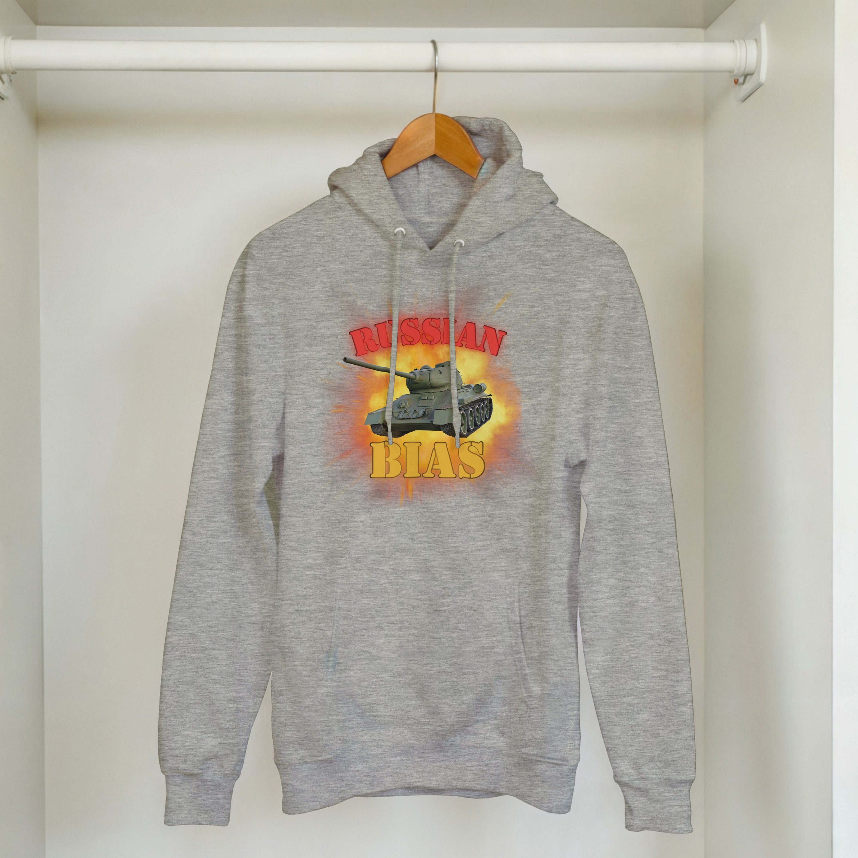 Russian Bias Tank Meme Hoodie | T-34 Soviet Armor | Funny Military History Gift