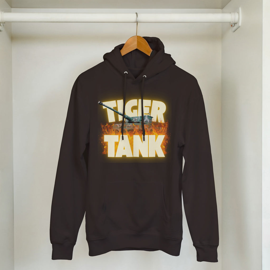 Tiger Tank Graphic Hoodie | WWII German Heavy Armor Pullover | Panzer VI Gift