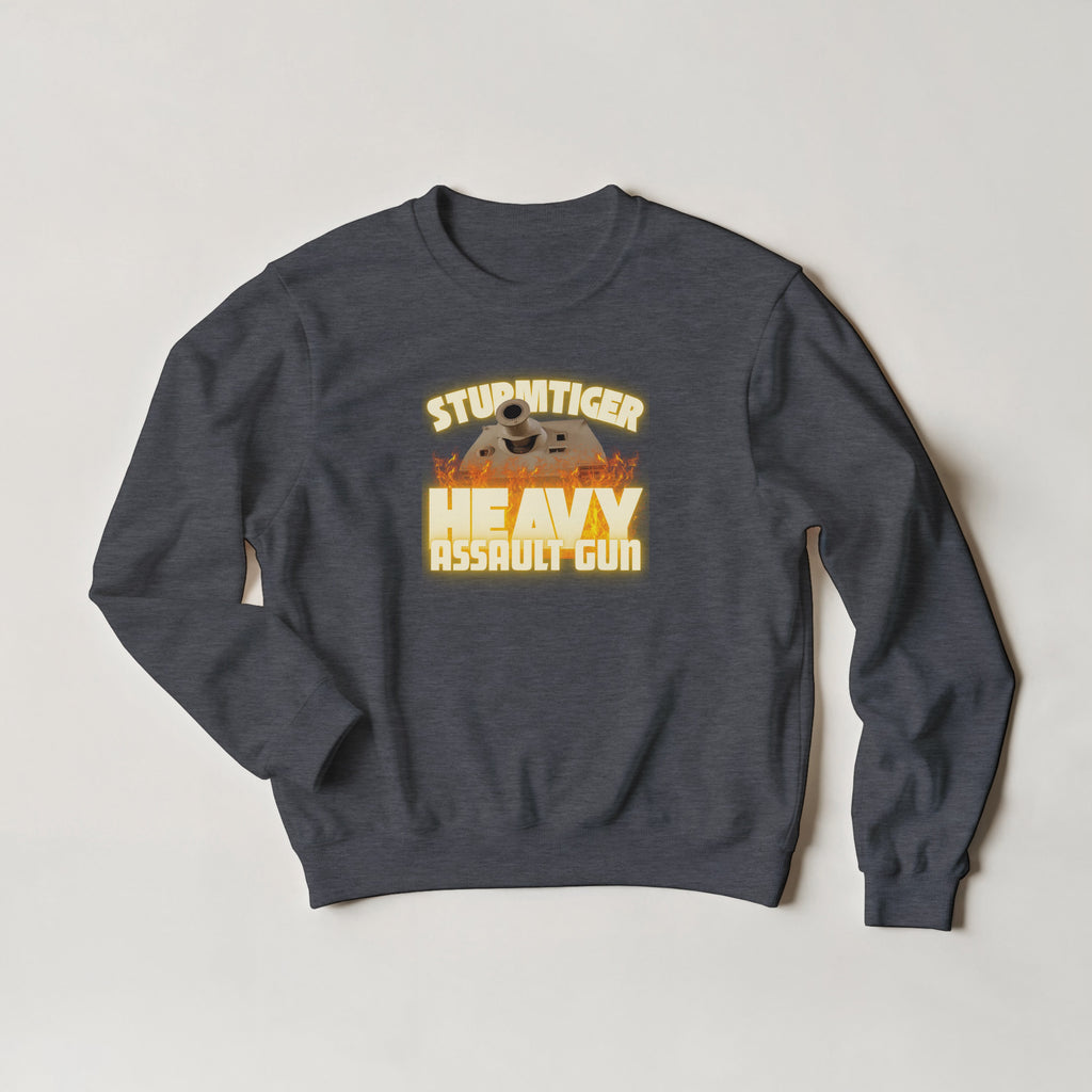 Sturmtiger Sweater | WWII German Assault Gun Crewneck | Heavy Tank Military History Gift