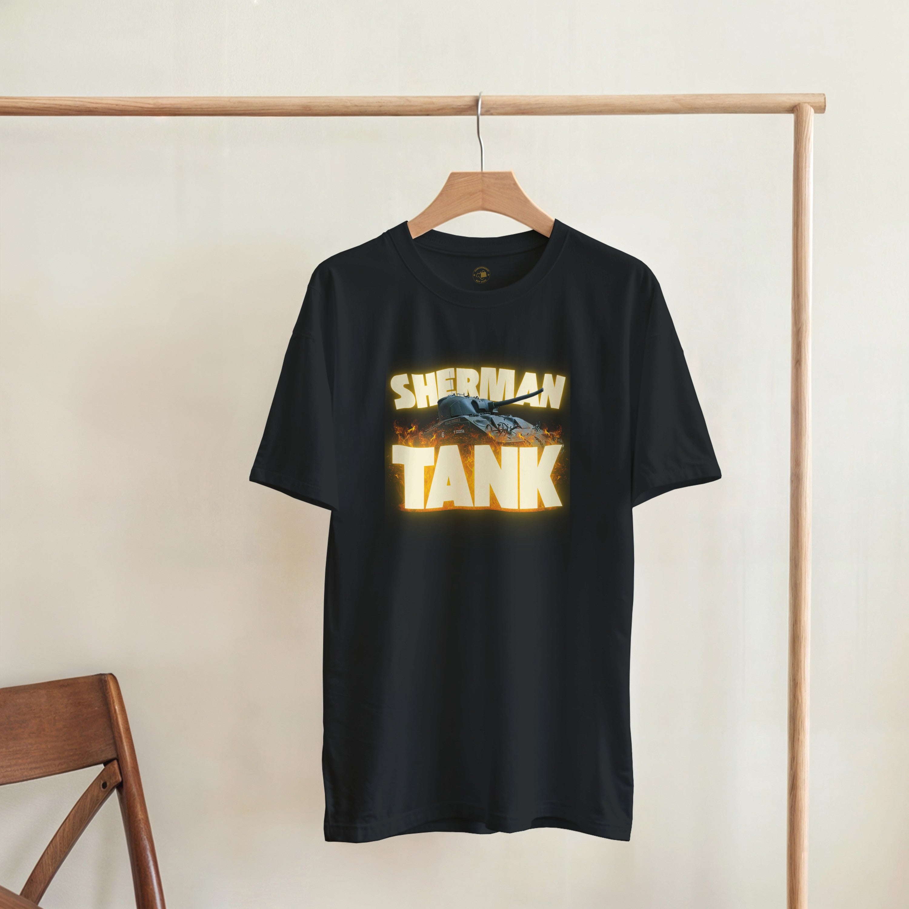 M4 Sherman Tank T-Shirt | WWII US Army Armor Tee | Military History Gift