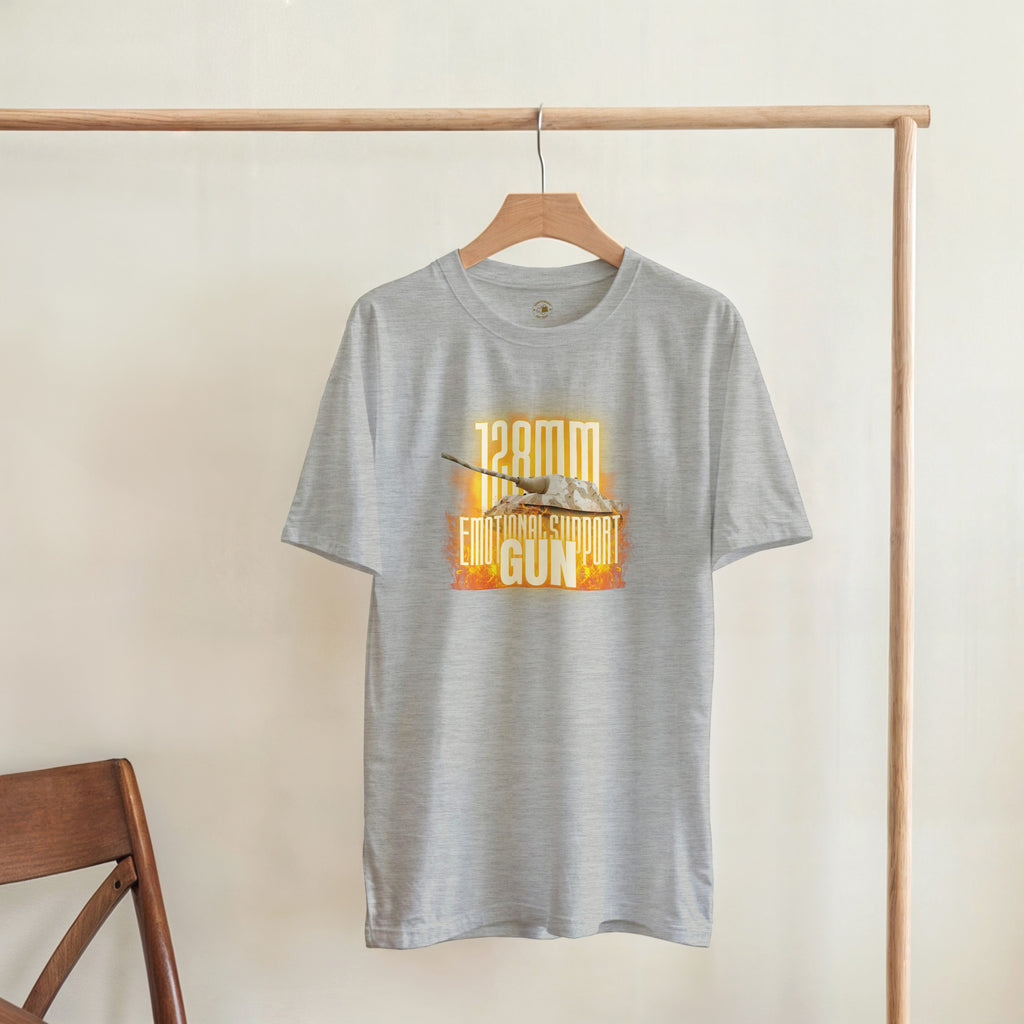 Funny Jagdtiger T-Shirt | 128mm Emotional Support Gun | WW2 Tank Destroyer Gift