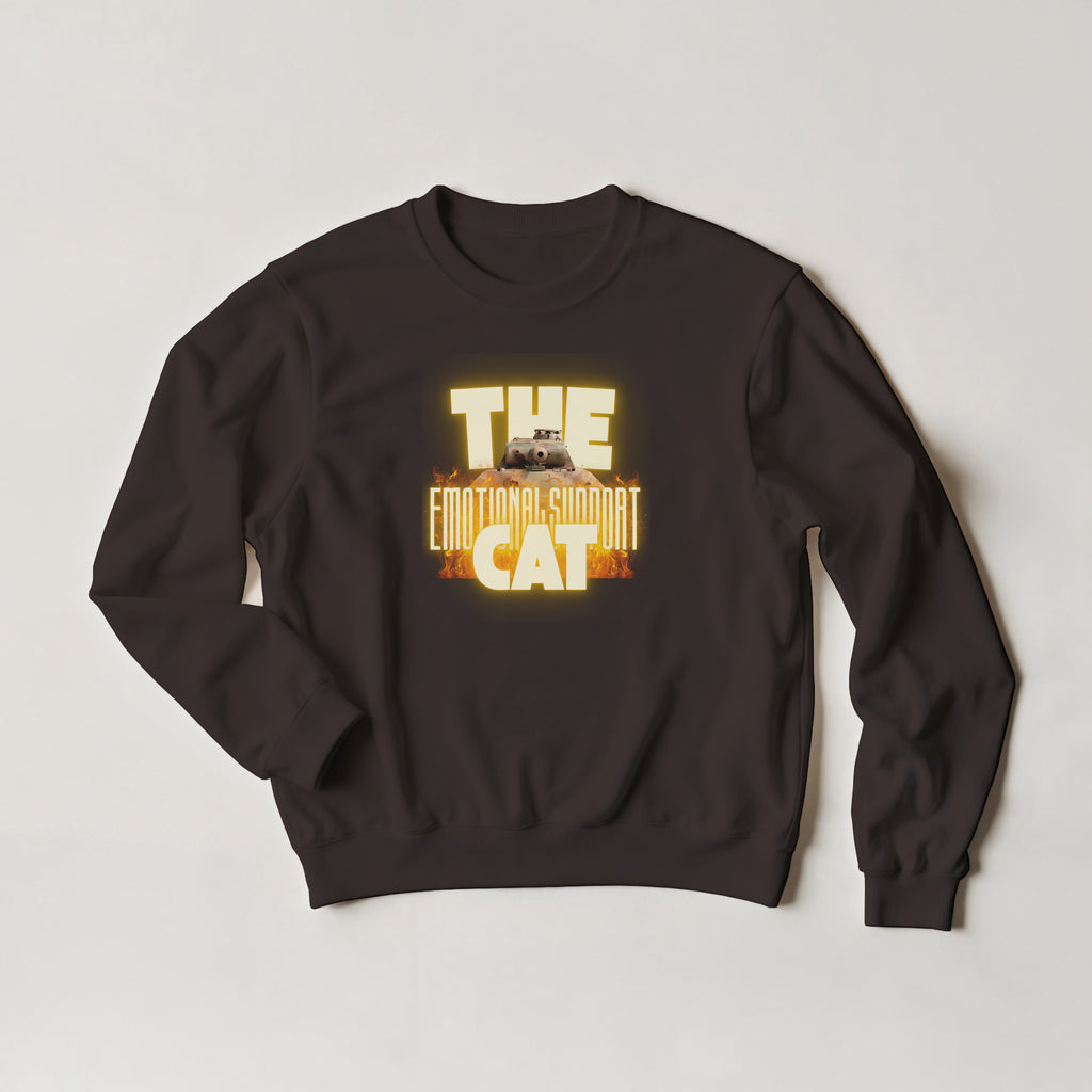 Emotional Support Tank Sweater | Panther Panzer V | Funny WW2 Meme Crewneck Gift