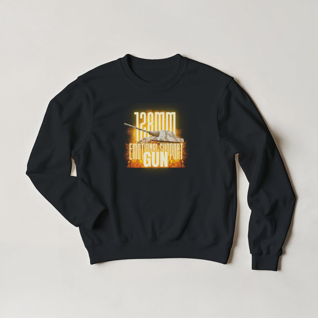 Jagdtiger Sweatshirt | 128mm Emotional Support Gun | WW2 Tank Destroyer Crewneck