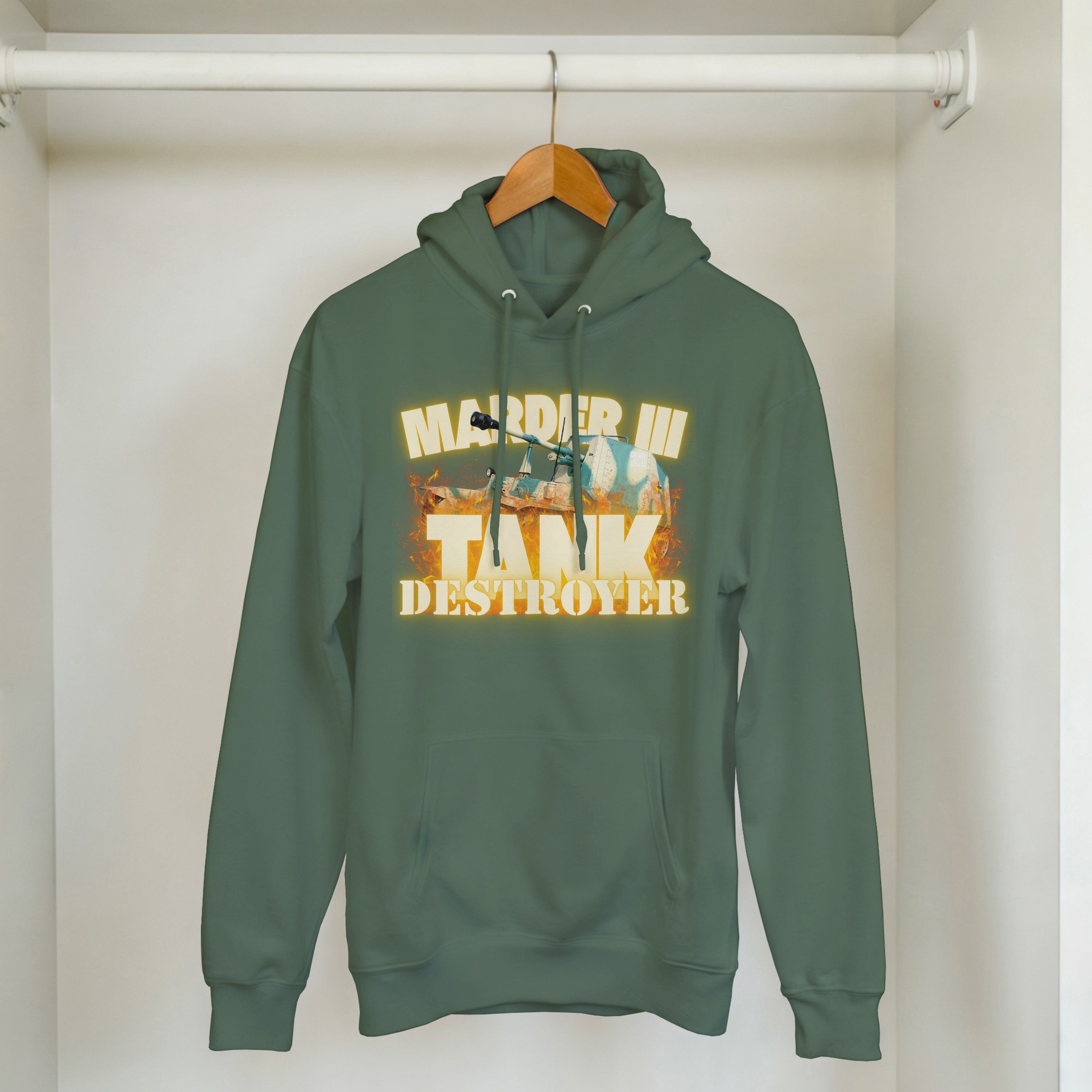 Marder III Tank Destroyer Hoodie | WWII German Panzer Pullover | Military History Gift