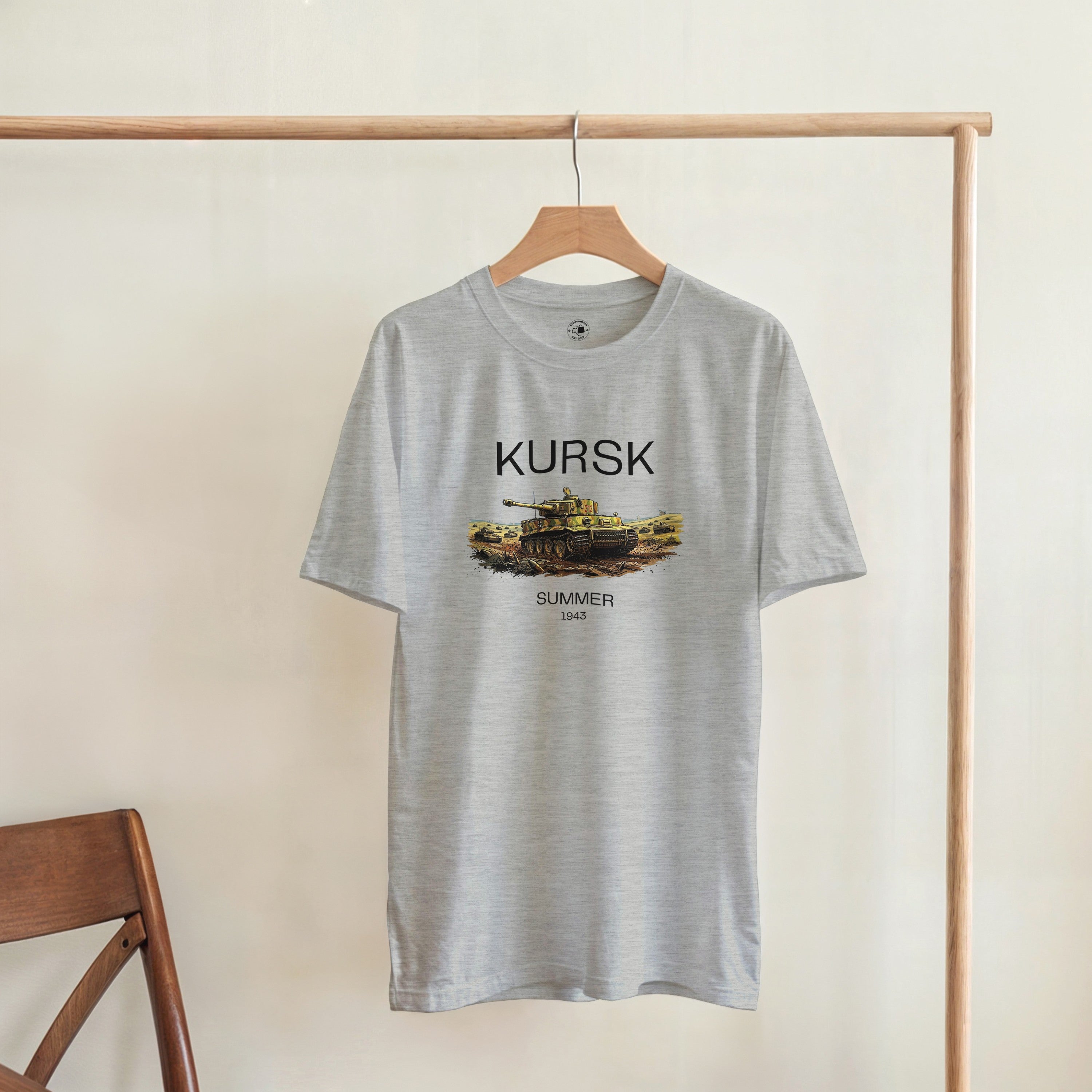 Kursk 1943 T-Shirt | Tiger I Tank Graphic Tee | WW2 Eastern Front Military History Gift