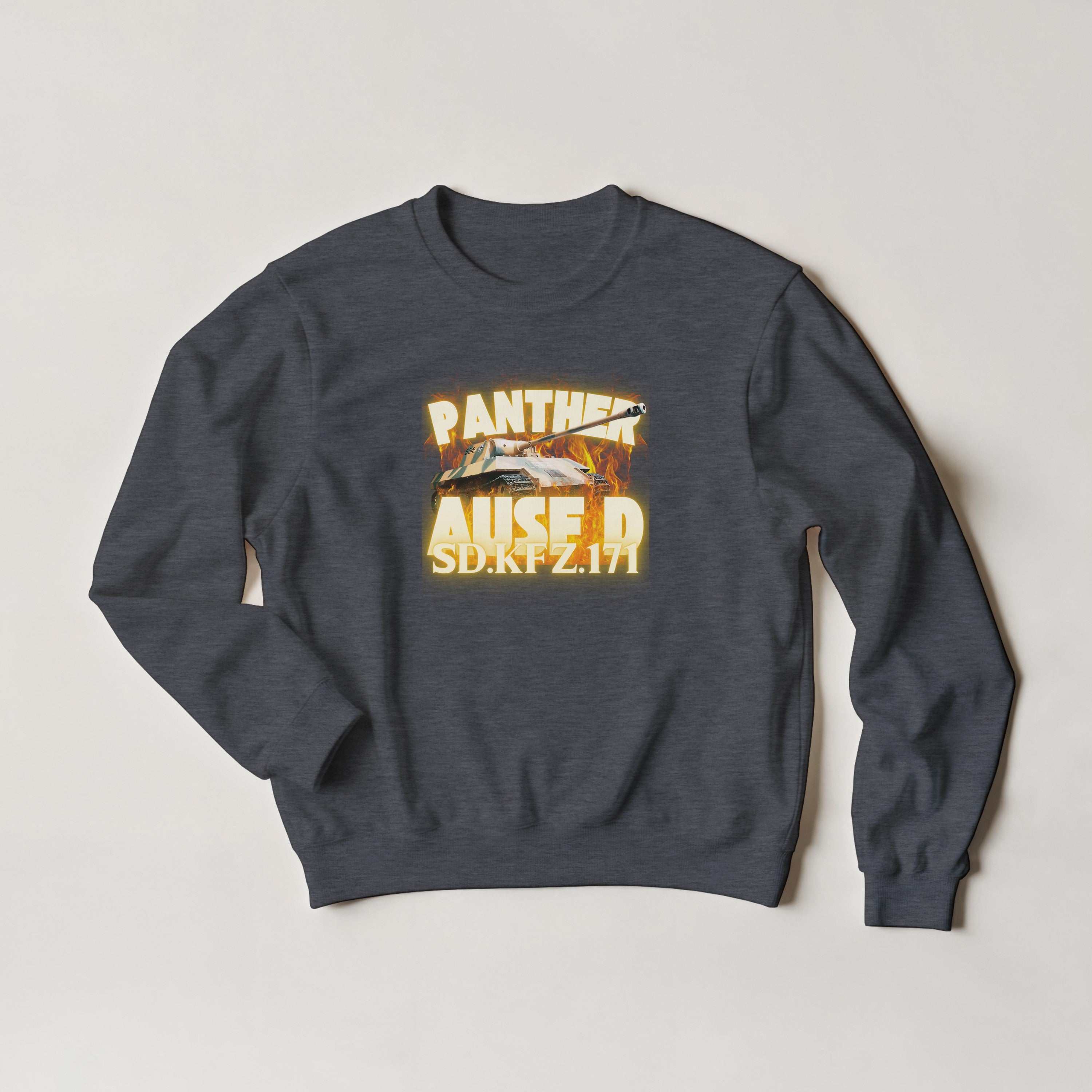 Panther D Sweater | WW2 German Medium Tank Sweatshirt | Military History Gift | Sd Kfz 171 Crewneck | World War 2 Armour Panzer Pullover