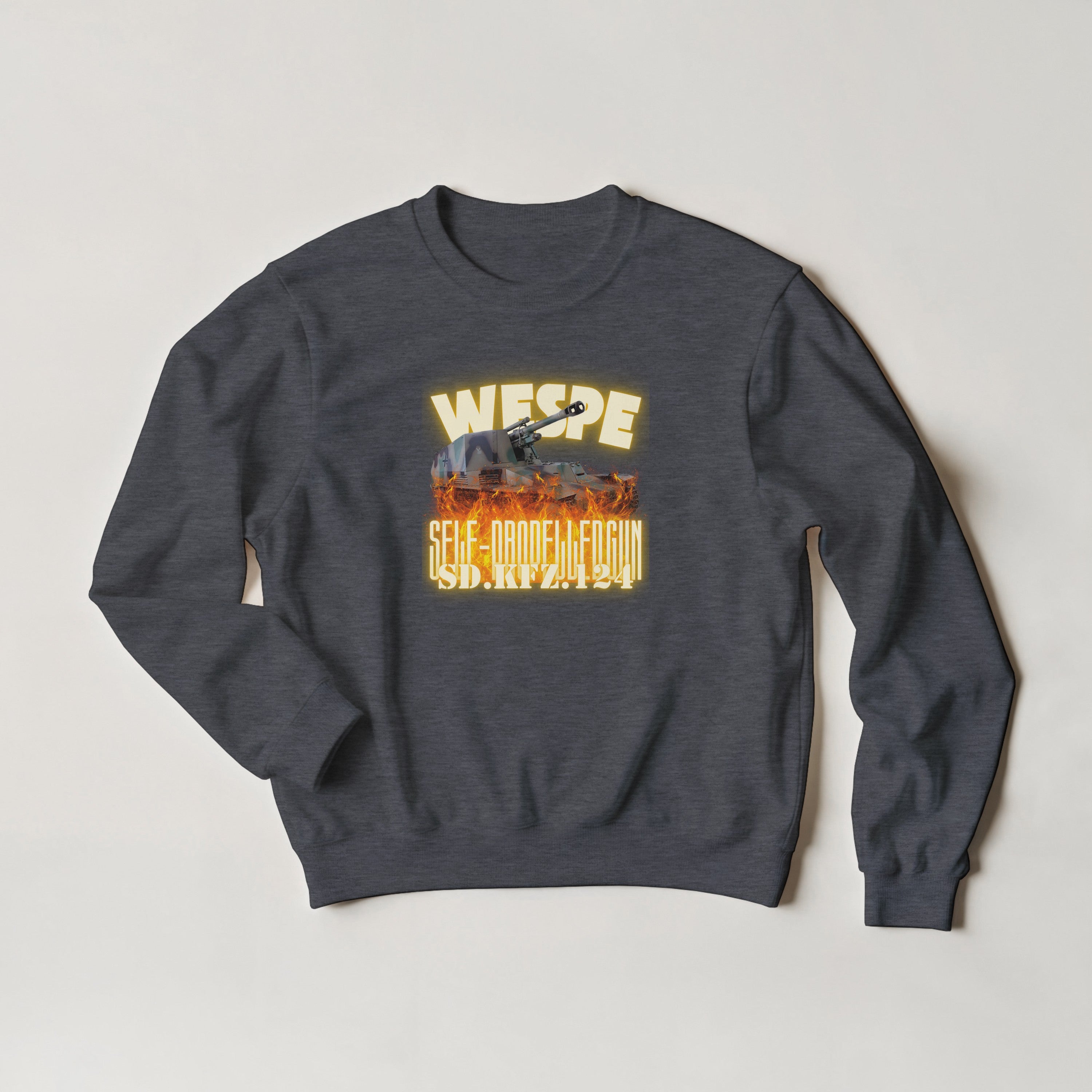 Wespe Sd.Kfz. 124 Sweater | German Wasp WWII Howitzer Crewneck | Military History Gift