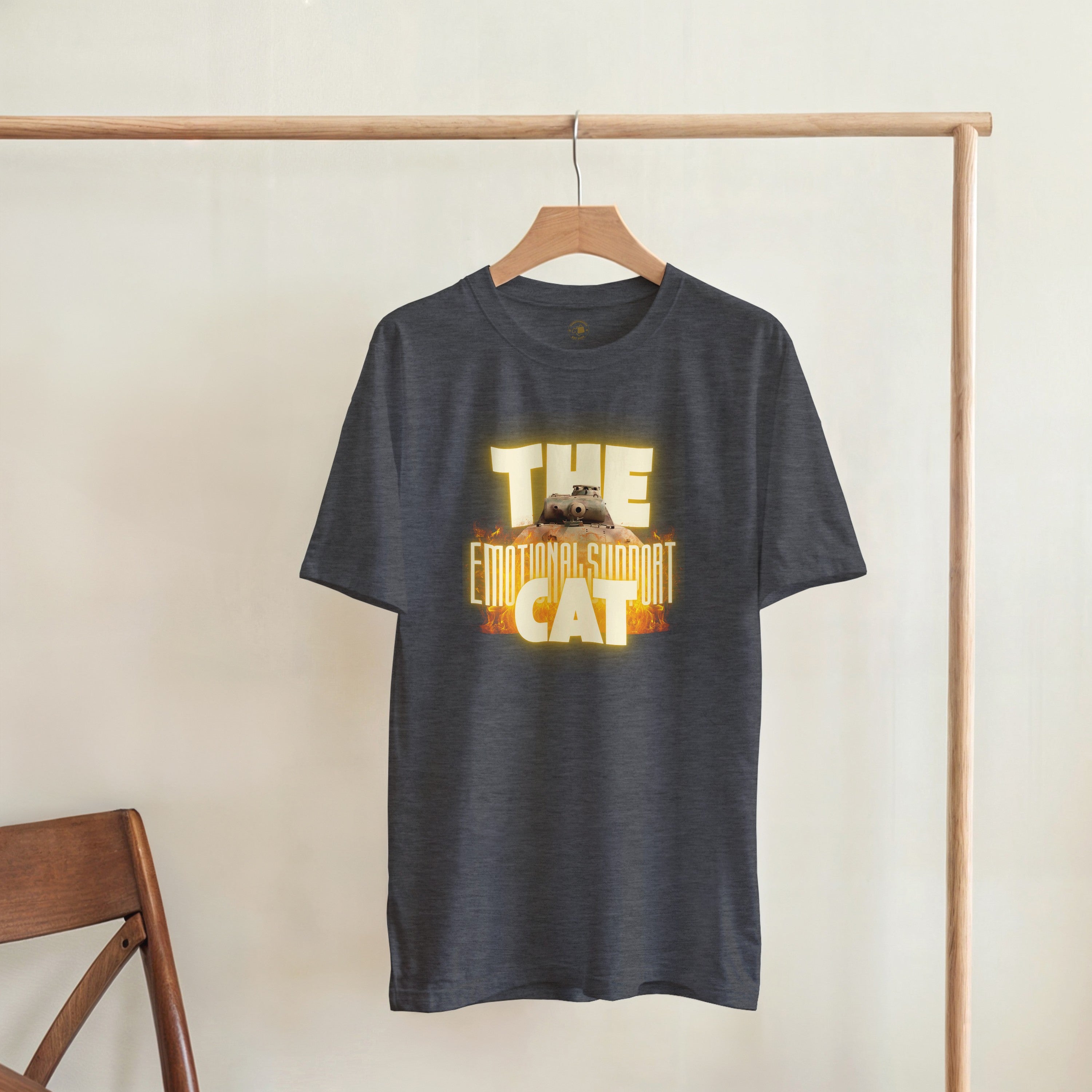 Emotional Support Cat Shirt | Panther Panzer V Meme Tee | WW2 Military History Gift