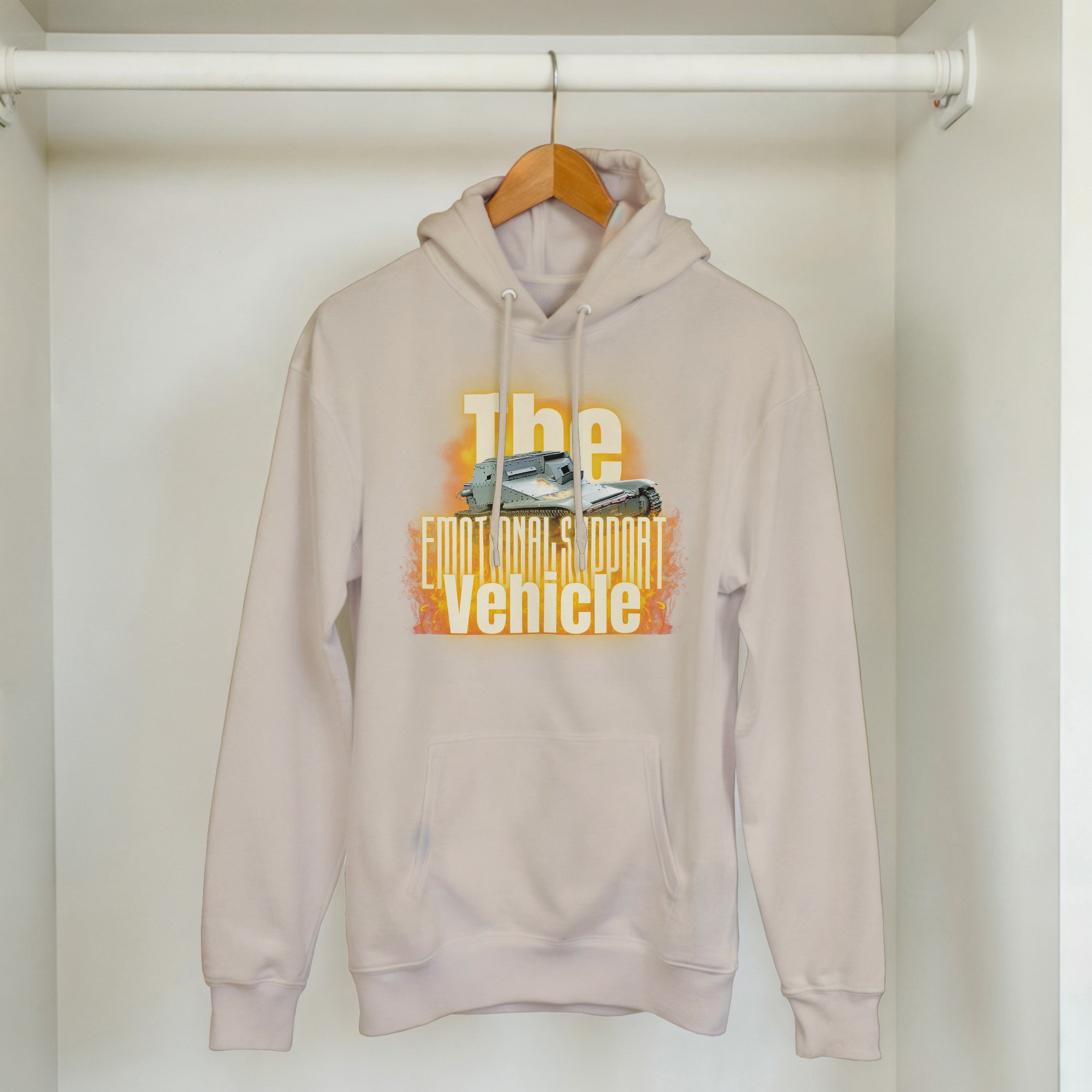 Emotional Support Vehicle Hoodie | L3/33 Tankette Meme | Funny Military History Gift