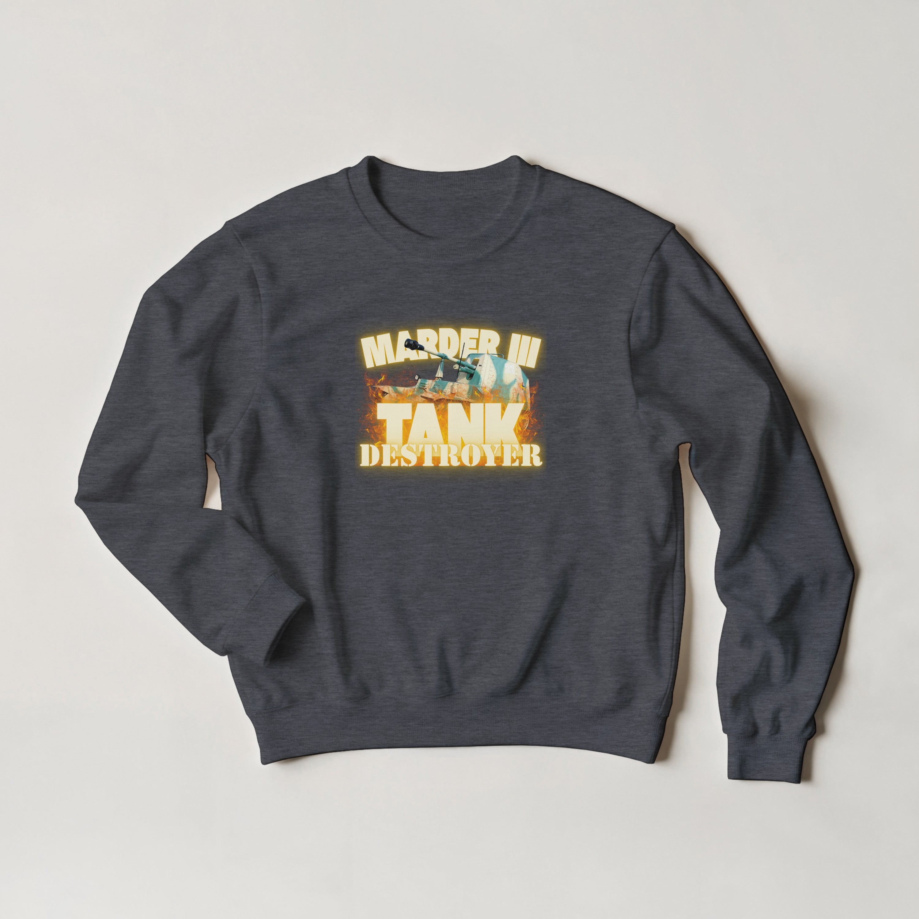 Marder III Tank Destroyer Sweatshirt | WWII German Armor Crewneck | Military History Gift