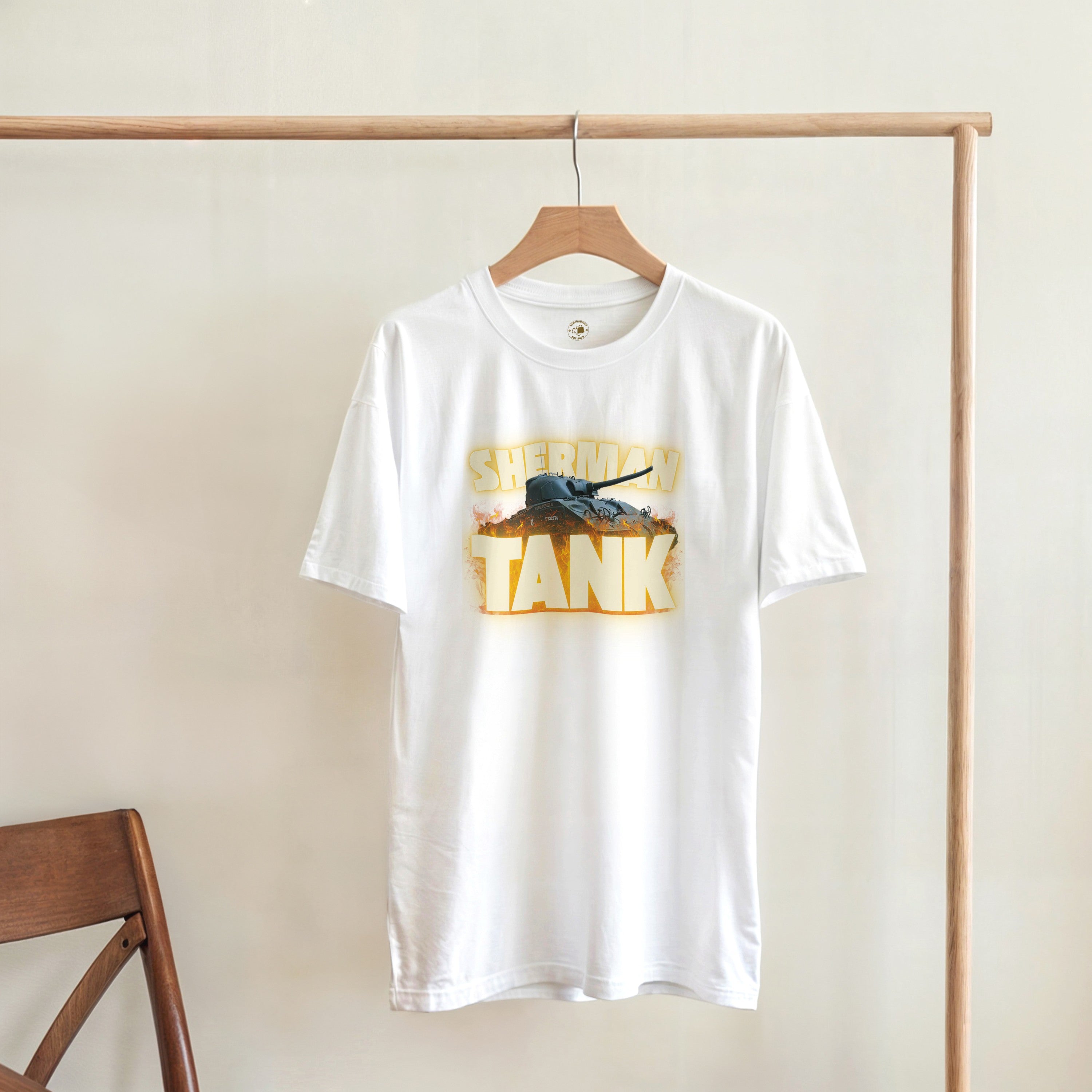 M4 Sherman Tank T-Shirt | WWII US Army Armor Tee | Military History Gift