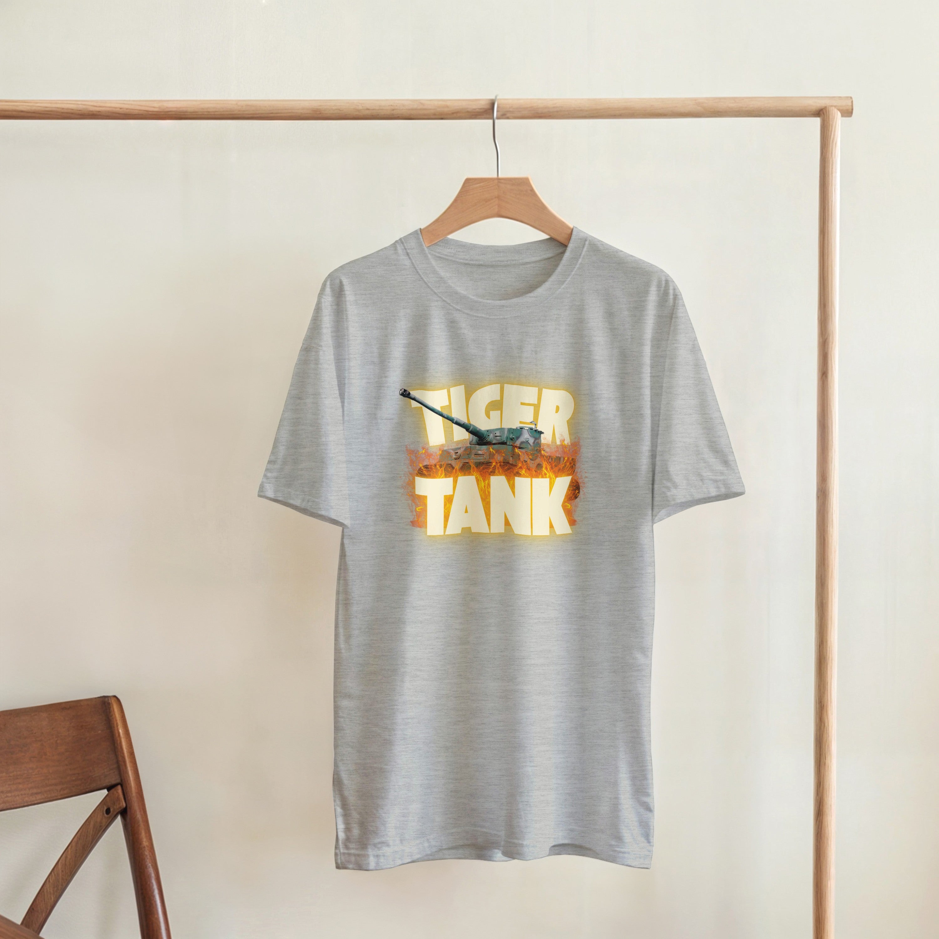 Tiger Tank Graphic T-Shirt | WWII German Heavy Armor Tee | Panzer VI Military Gift