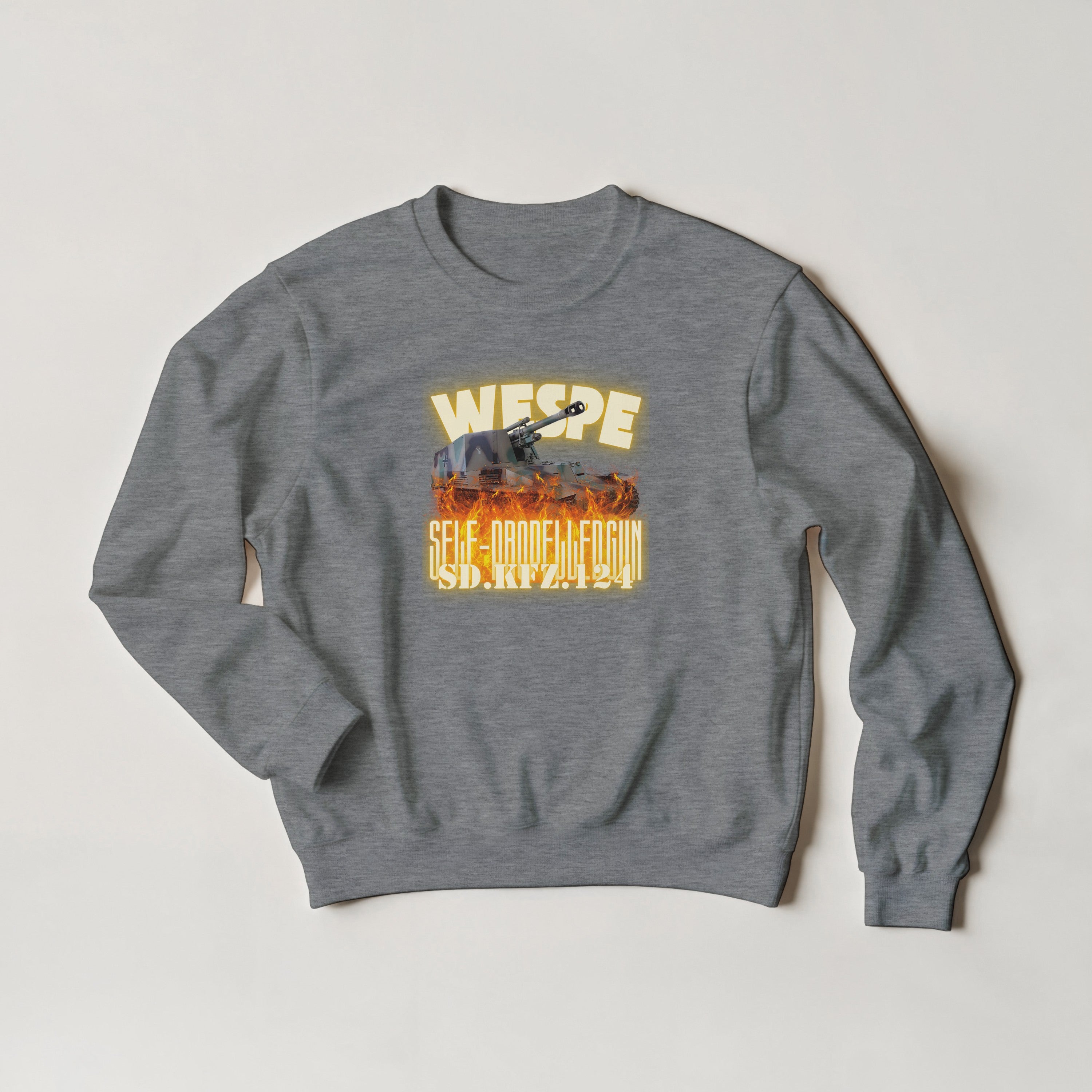 Wespe Sd.Kfz. 124 Sweater | German Wasp WWII Howitzer Crewneck | Military History Gift