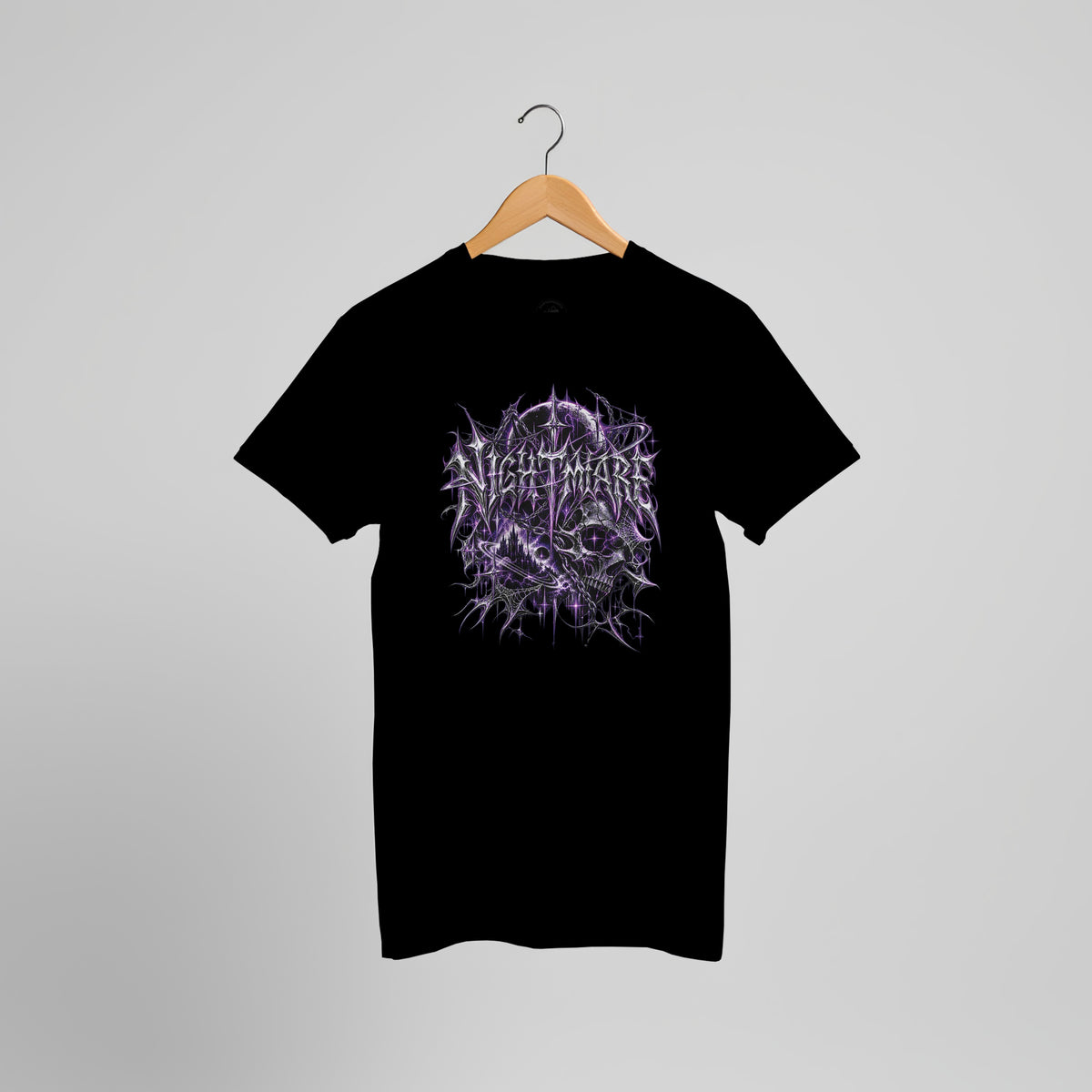 NIGHTMARE Y2K Graphic T-Shirt | Gothic Cyber Grunge Streetwear Tee